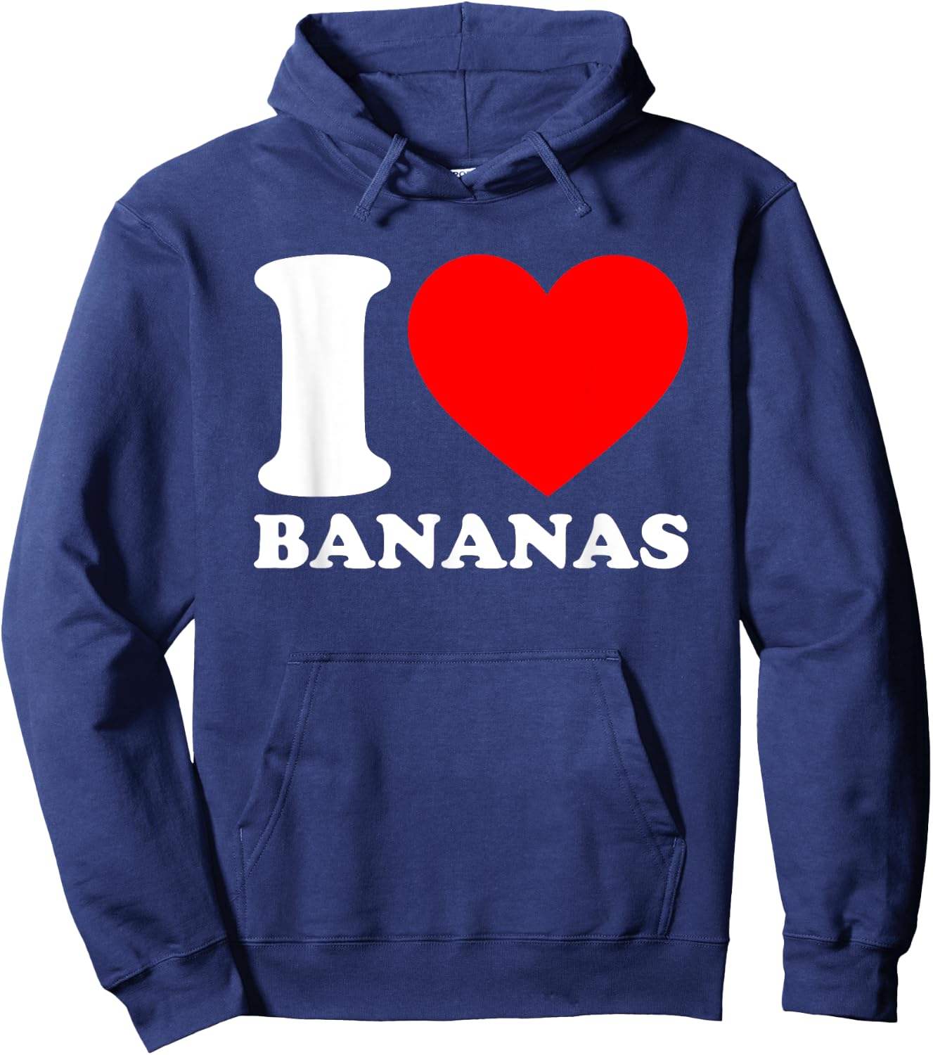 I Love Bananas Hoodie - Hoodie | Navy