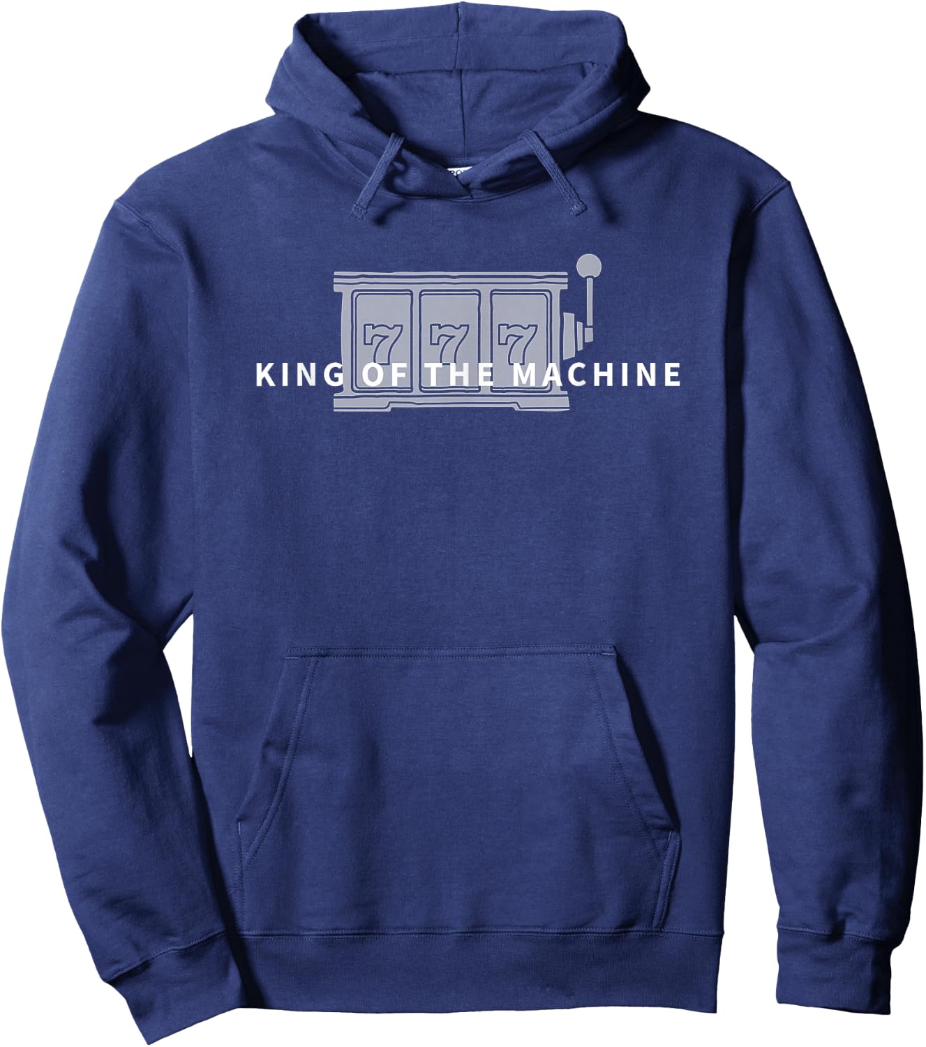 King of the Slot Machine Gambling Casino Hoodie - Hoodie | Navy
