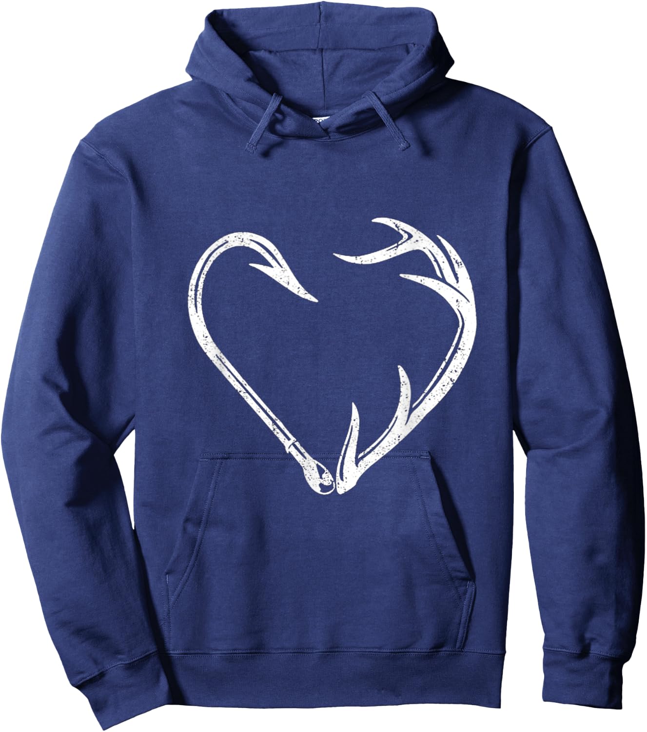 Fishing & Shed Hunter Antler Elk, Deer- hunting Hoodie - Hoodie | Navy