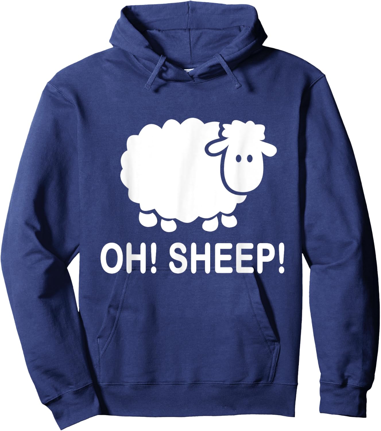 Oh Sheep Funny Sheep Farmer Pun Hoodie - Hoodie | Navy