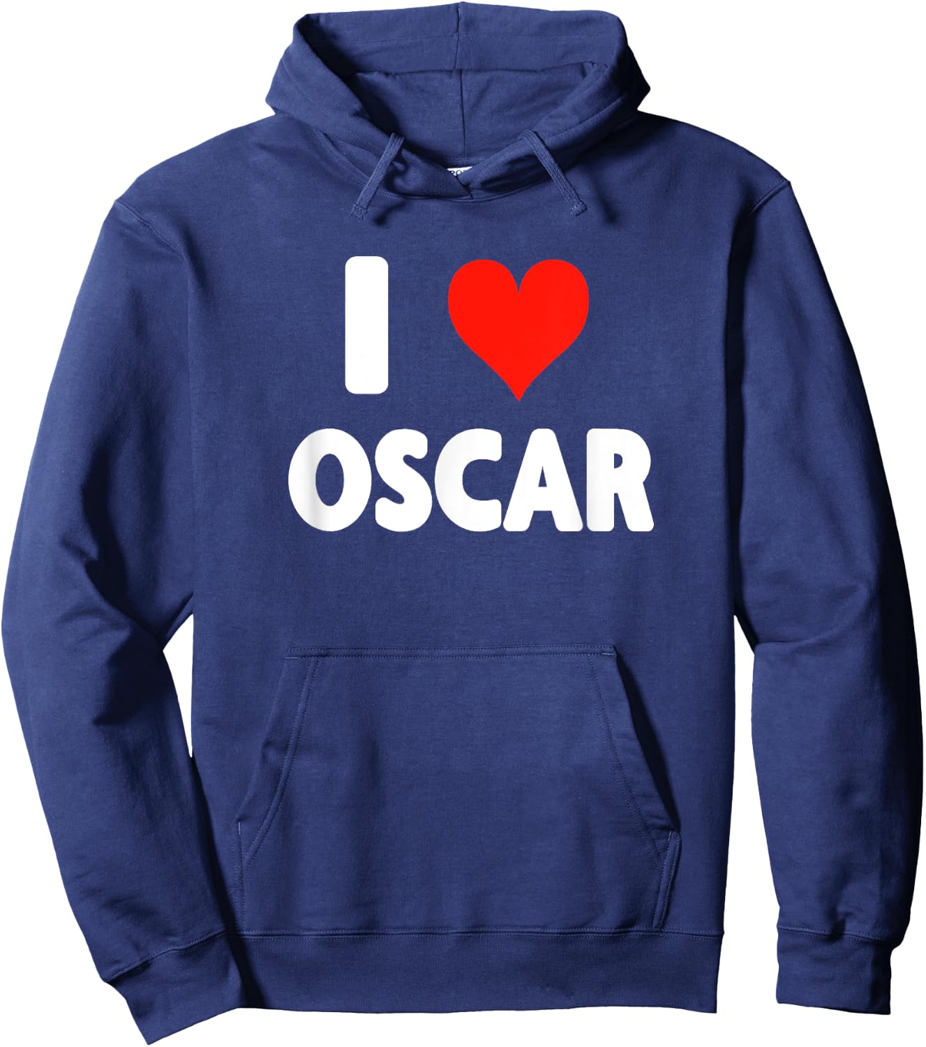 I Love Oscar - Heart Hoodie - Hoodie | Navy