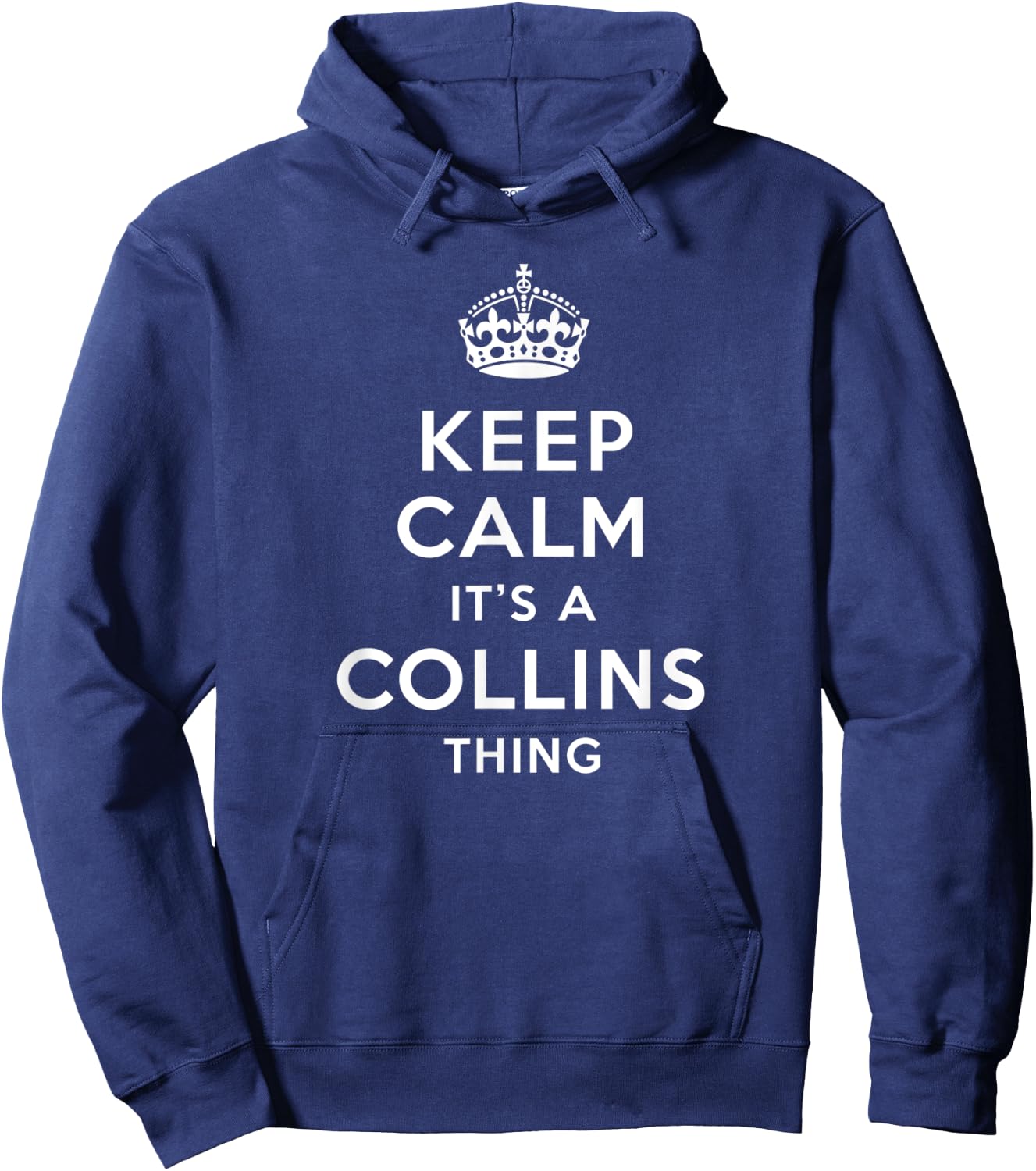 Keep calm it's a Collins thing - Family Name Hoodie - Hoodie | Navy