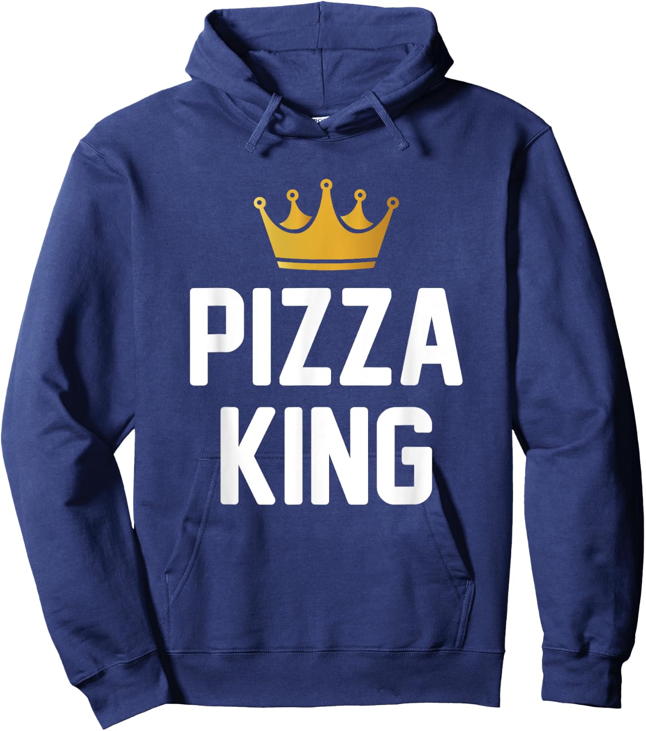 Pizza King Funny Pizza Hoodie - Hoodie | Navy