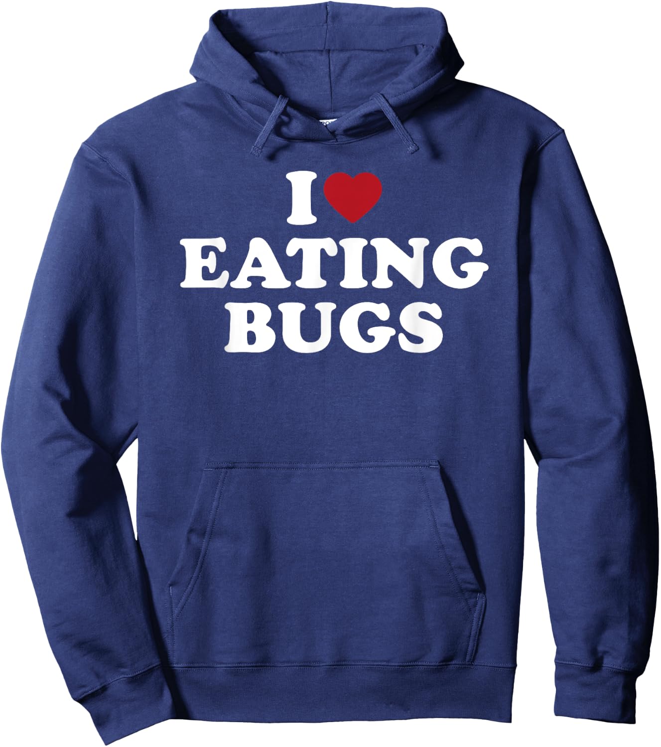I Love Eating Bugs, I Heart Eating Bugs Hoodie - Hoodie | Navy