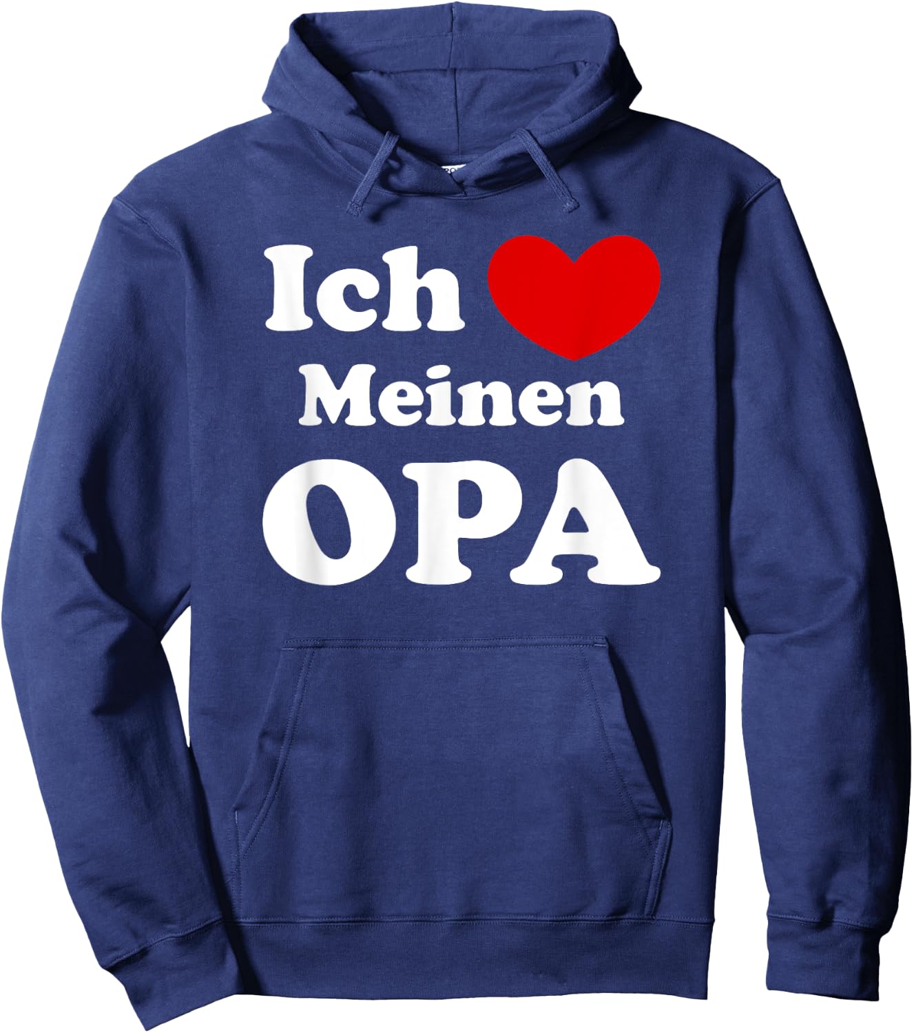 Ich Liebe Meinen Opa, German Großvater Love Hoodie - Hoodie | Navy