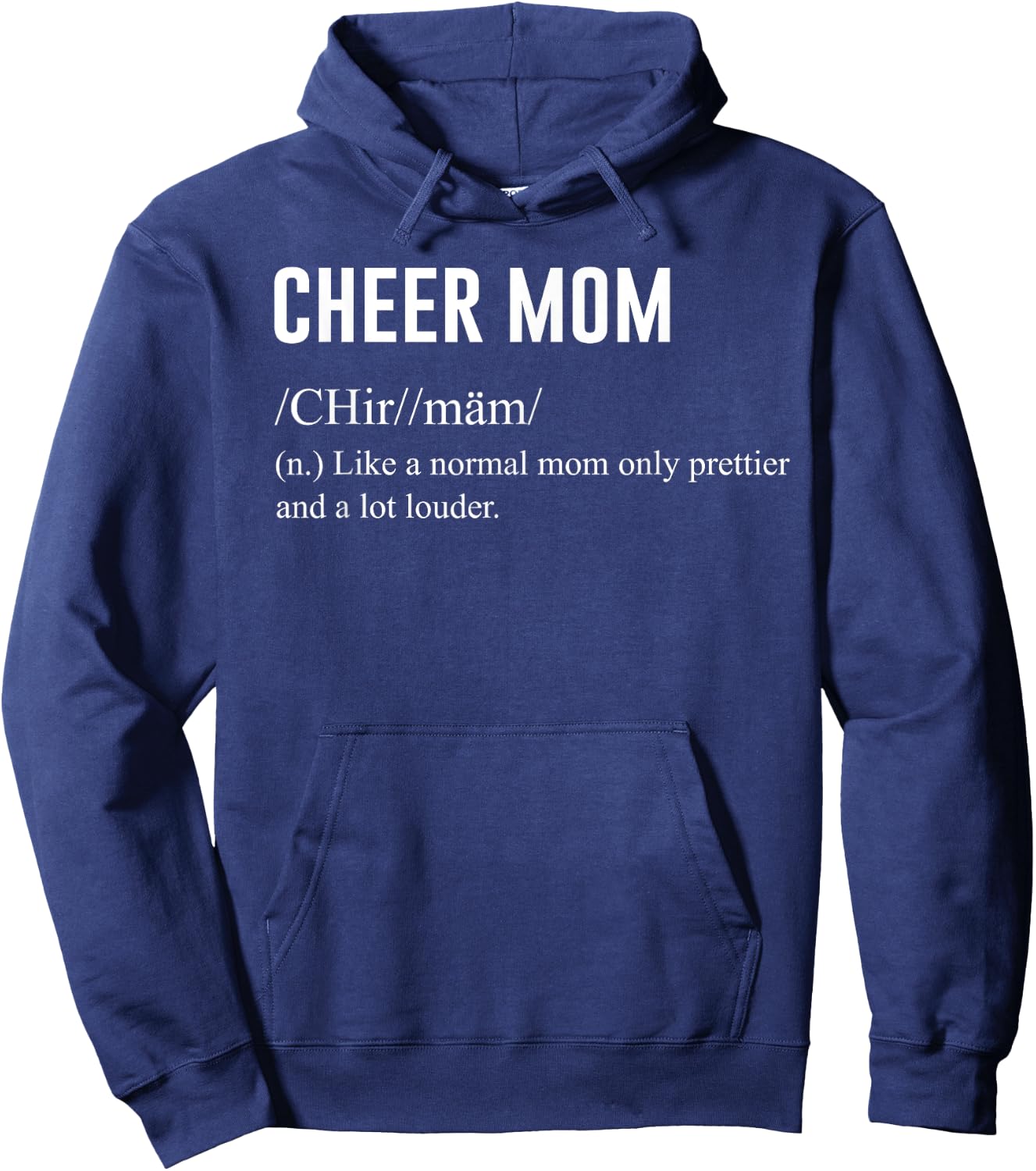 Funny Cheer Mom Definition Hoodie - Hoodie | Navy