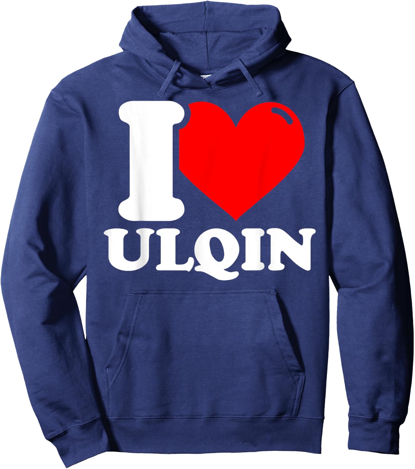 I love ulqin given name Hoodie - Hoodie | Navy