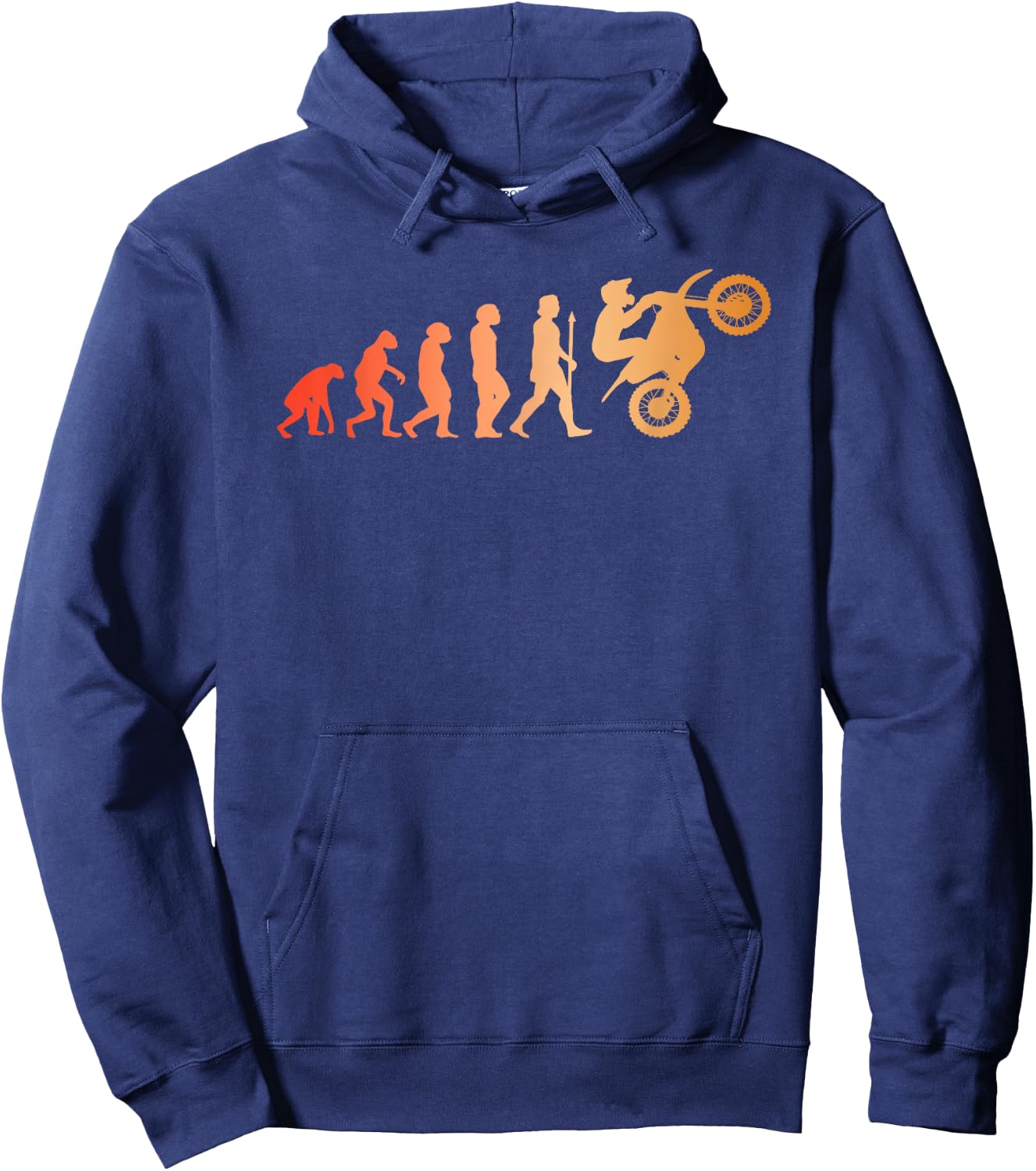 Motorcycle Rider Two Wheel Machine Motorcyclist Hoodie - Hoodie | Navy