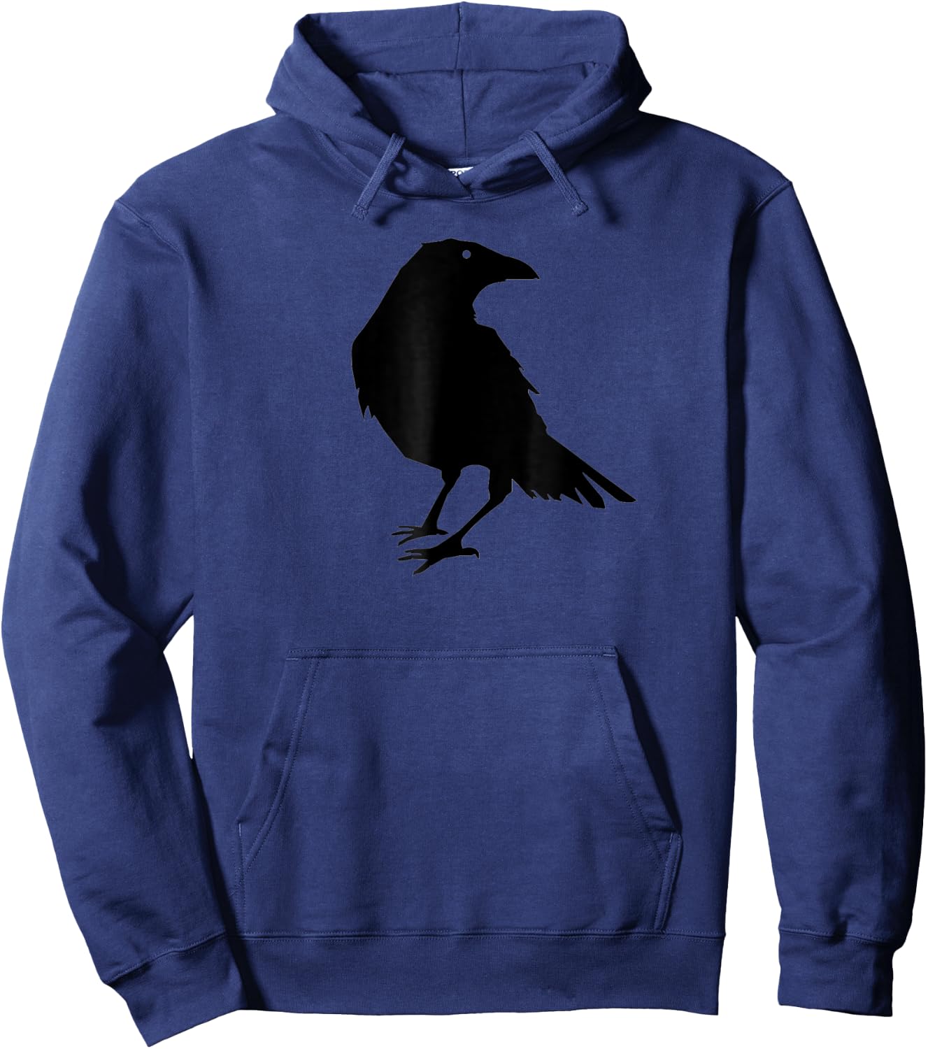 Beautiful Black Crow Raven Bird Silhouette Hoodie - Hoodie | Navy