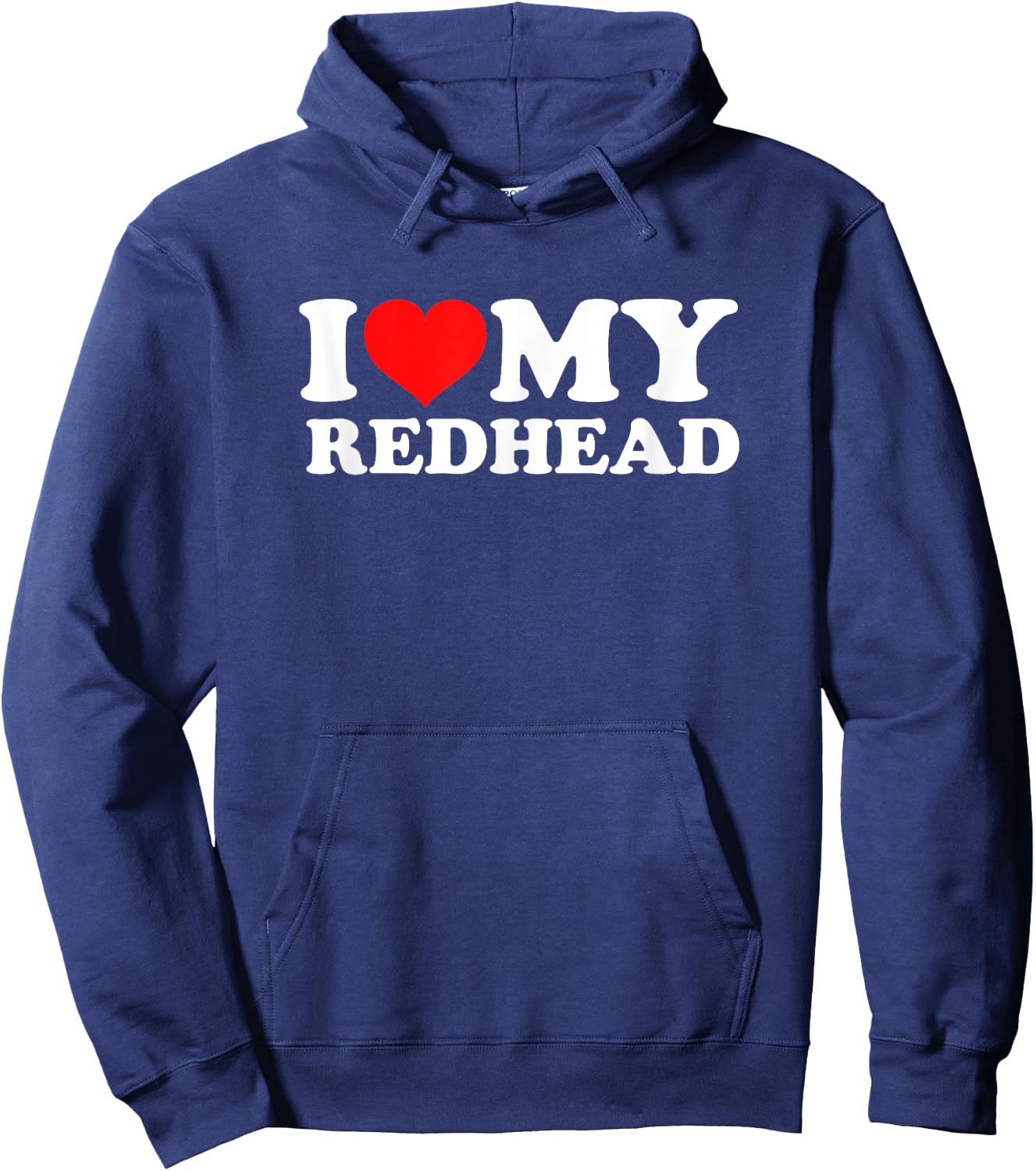 I Love My Redhead Hoodie - Hoodie | Navy