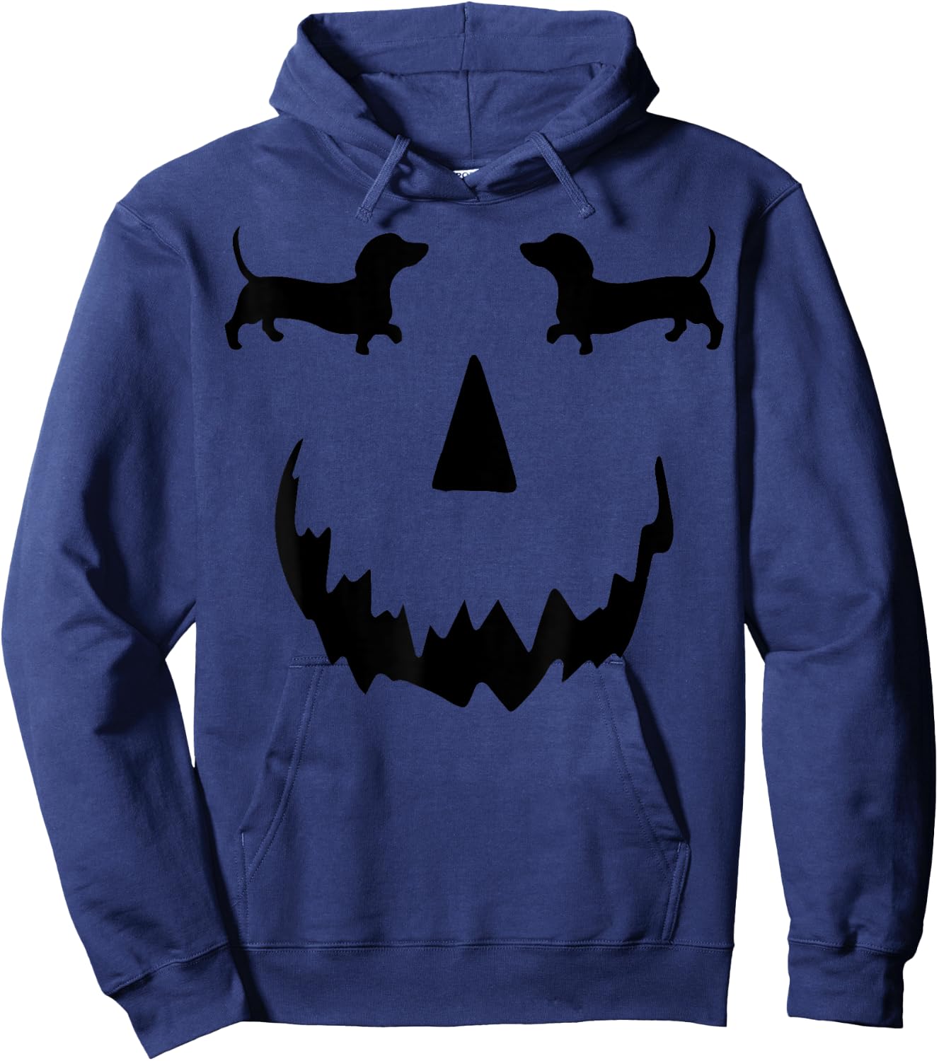 pumpkin Dachshund halloween Hoodie - Hoodie | Navy