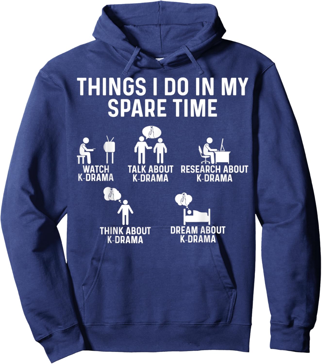 Korean Drama Watch K-Drama K Drama Hoodie - Hoodie | Navy