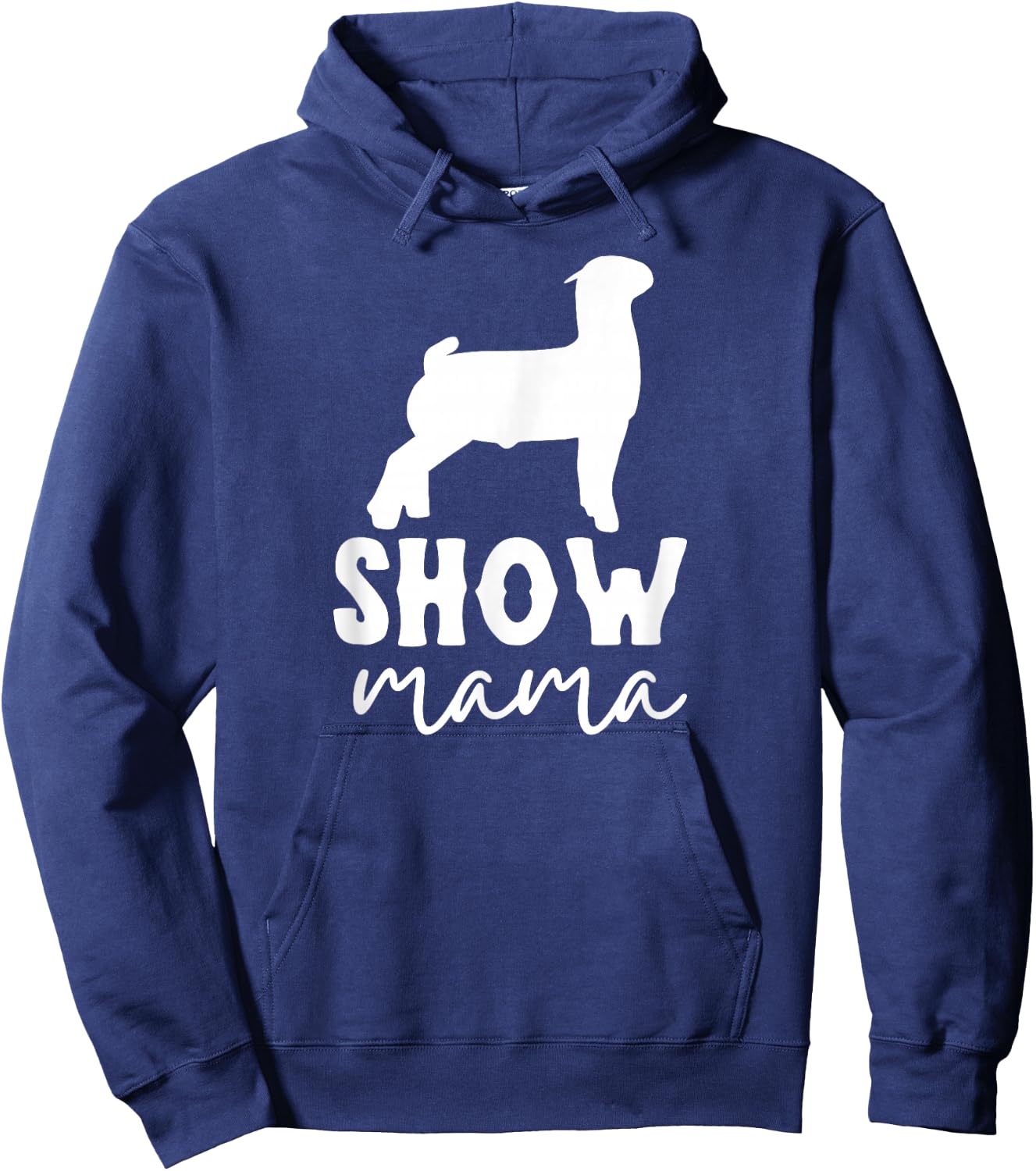 goat show mom goat Boer show mama Hoodie - Hoodie | Navy