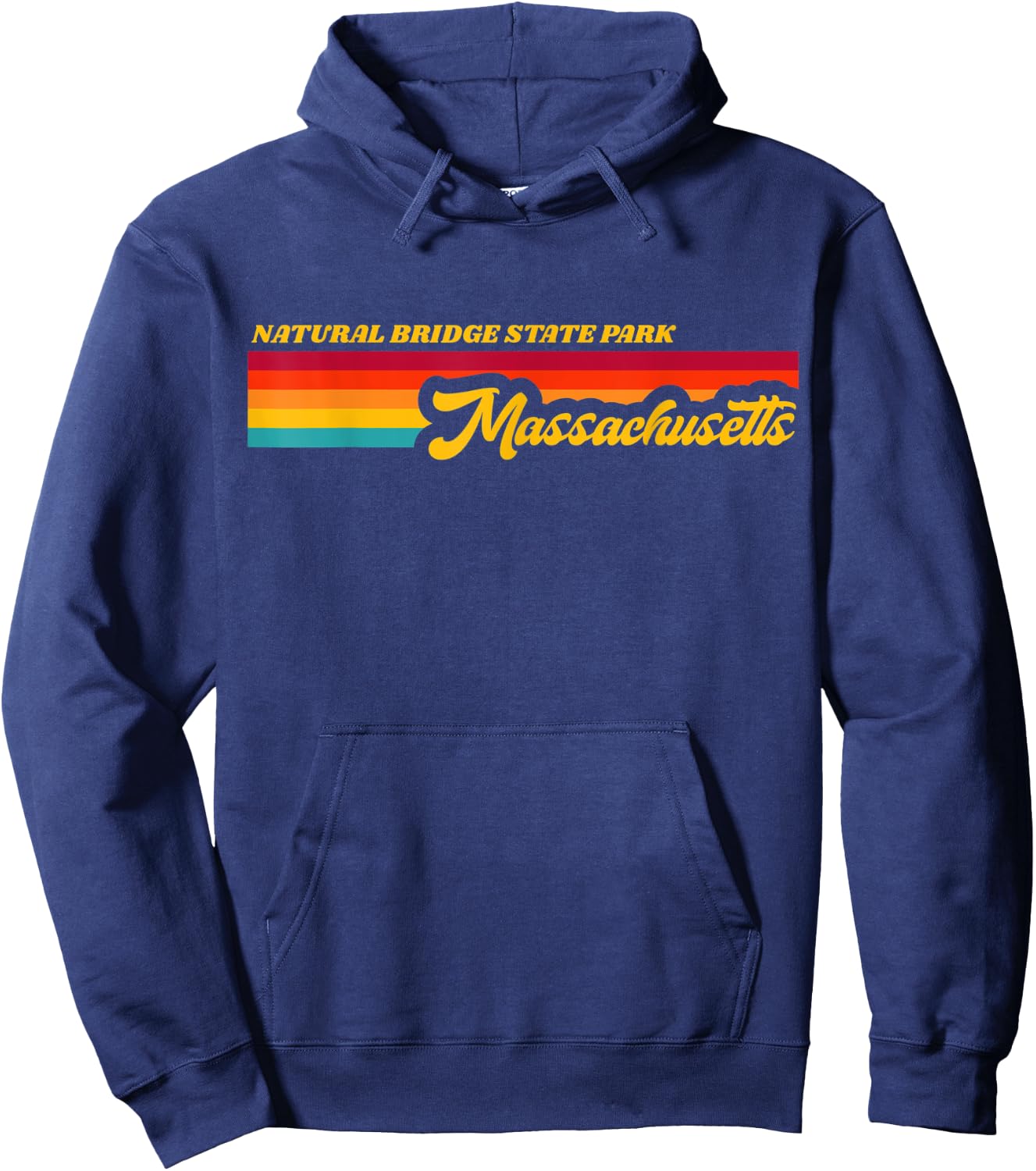 Massachusetts NATURAL BRIDGE State Park Hoodie - Hoodie | Navy