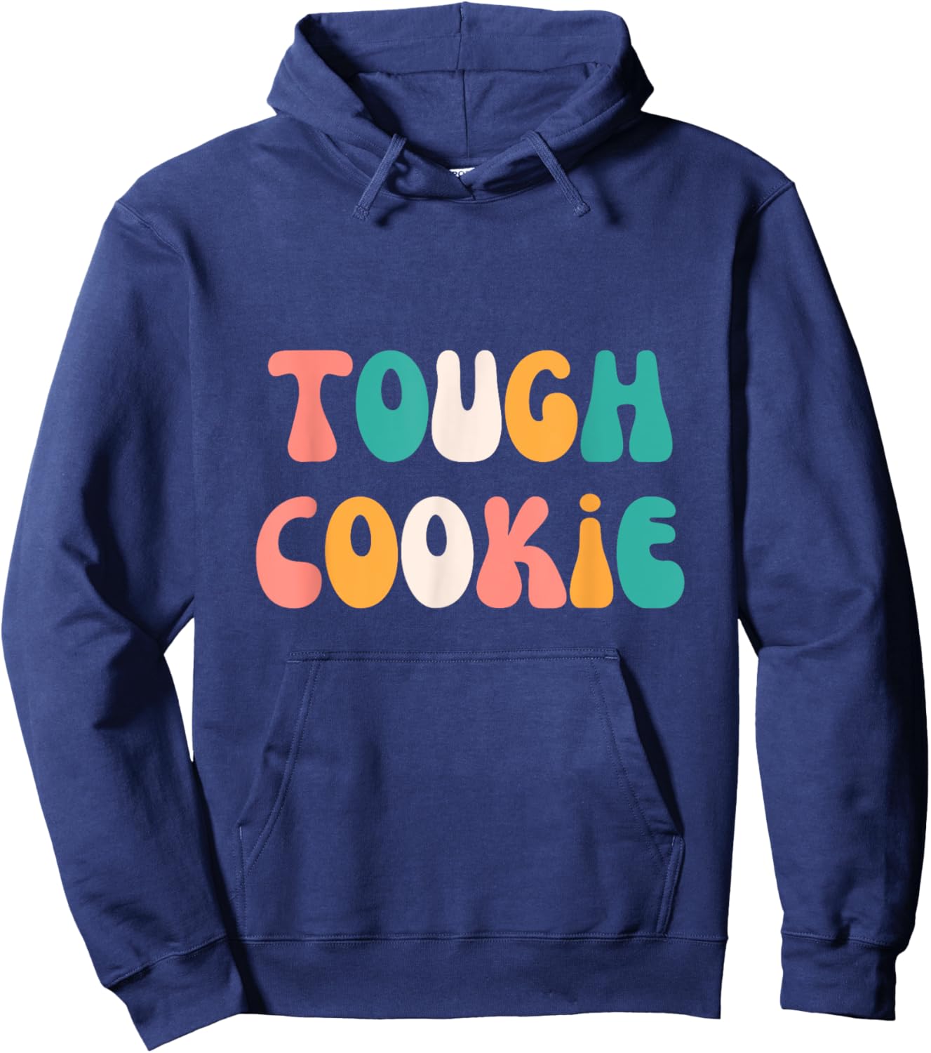 Tough Cookie Cute Strong Stylish Graphic Hoodie - Hoodie | Navy