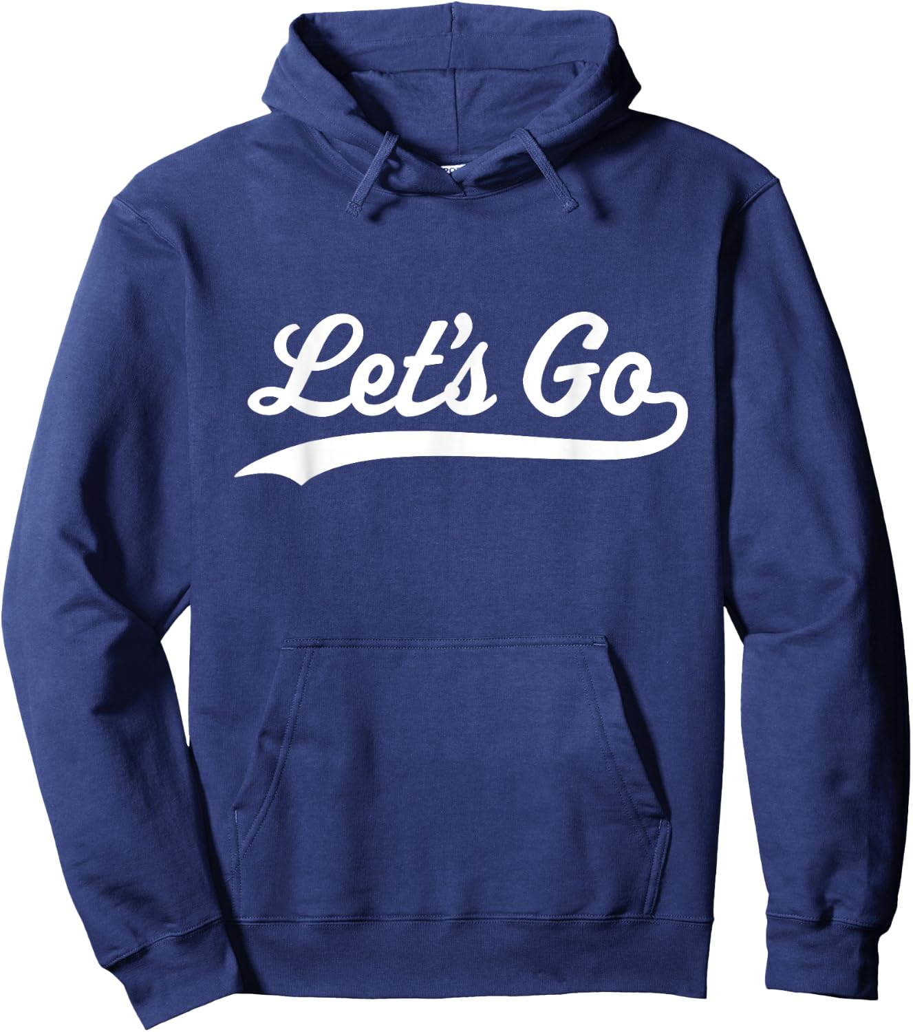 Funny Sports Gifts Let's Go - Adults - Black - Small - Short Sleeve - - Classic Fit - Modern Casual - Sports Fans, General Audience Hoodie - Hoodie | Navy