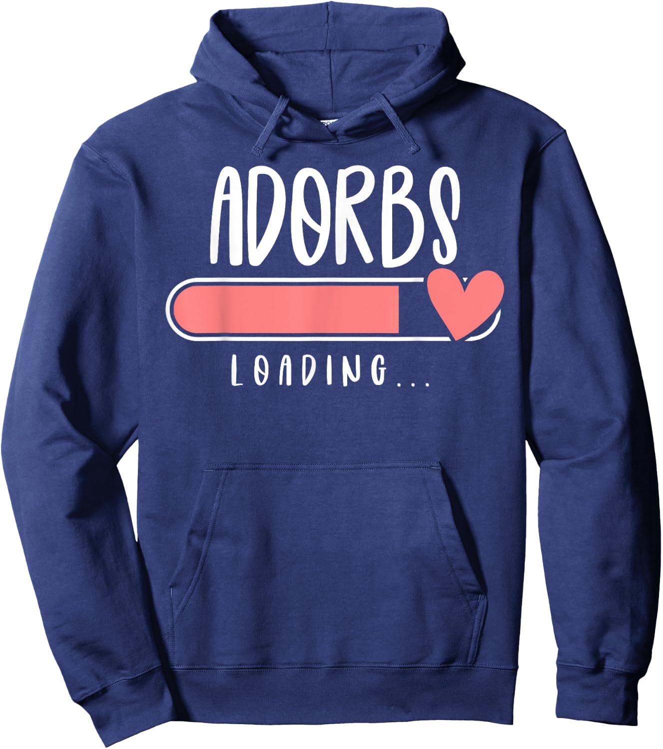 ADORBS Loading for Pregnancy Announcement Hoodie - Hoodie | Navy