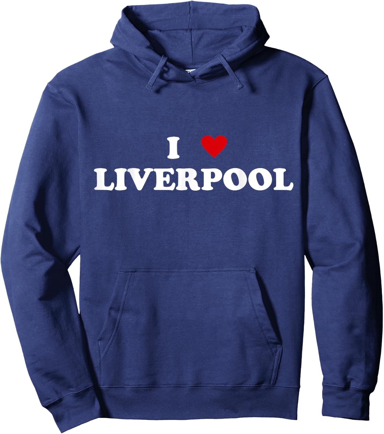 I Heart United Kingdom City - I Love Liverpool Hoodie - Hoodie | Navy