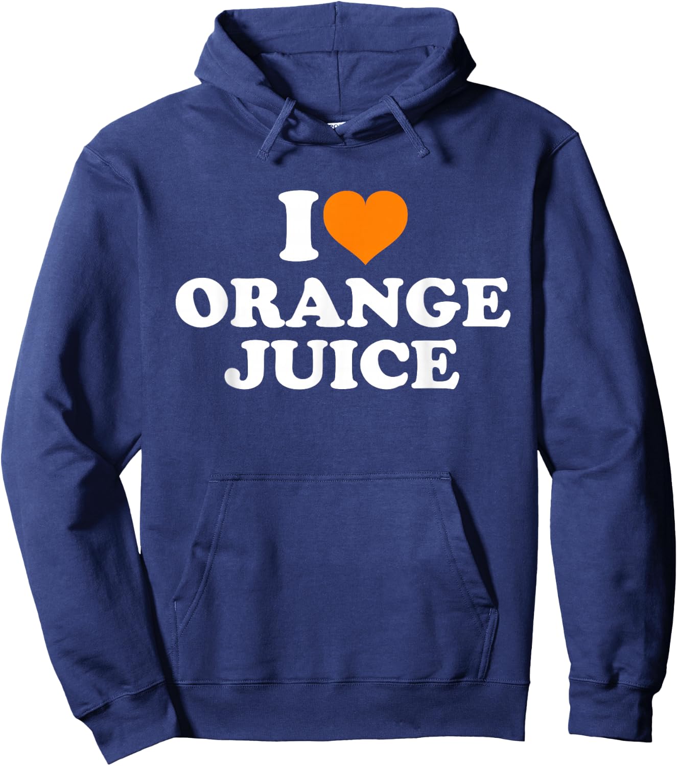 I Love Orange Juice Hoodie - Hoodie | Navy
