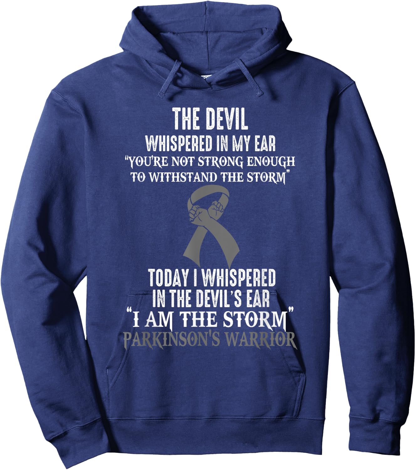 I Am The Storm Parkinson'S Awareness Warrior Hoodie - Hoodie | Navy