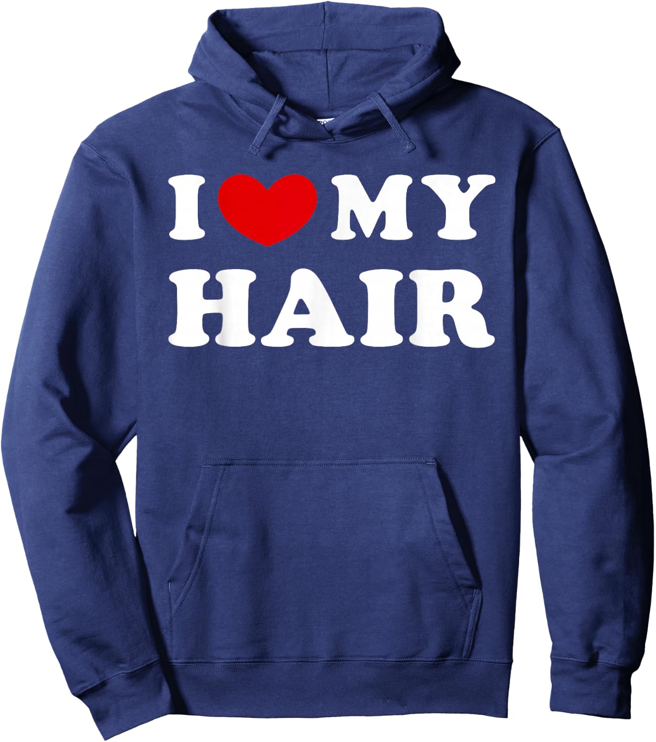 I Love My Hair Hoodie - Hoodie | Navy