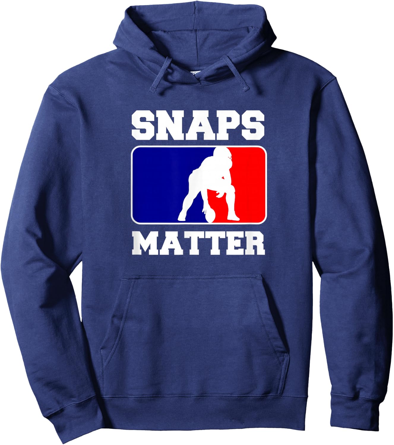 Snaps Matter "Football Center" Football Hoodie - Hoodie | Navy