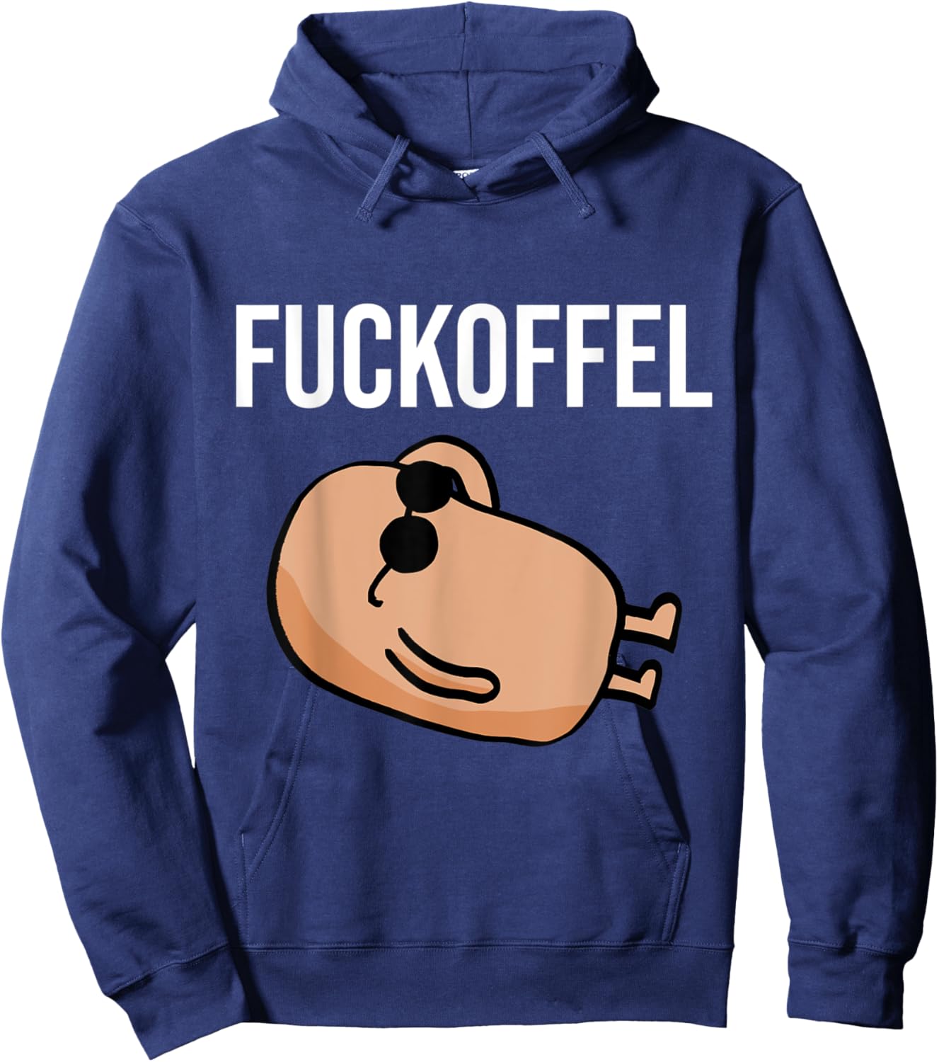 Potato Fuckoffel Funny Gift Hoodie - Hoodie | Navy