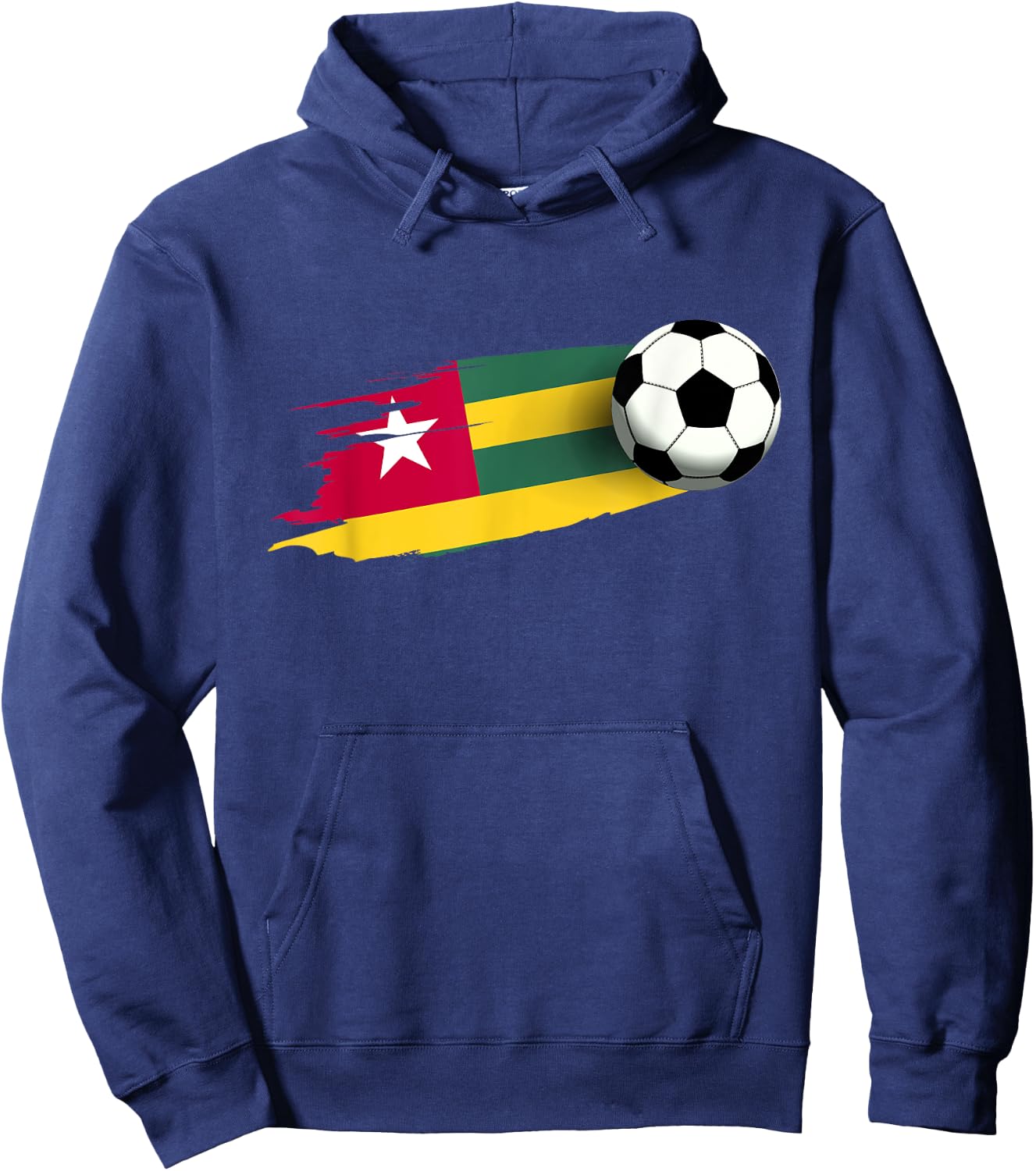 Togo Flag Jersey Togolese Soccer Team Togolese Hoodie - Hoodie | Navy