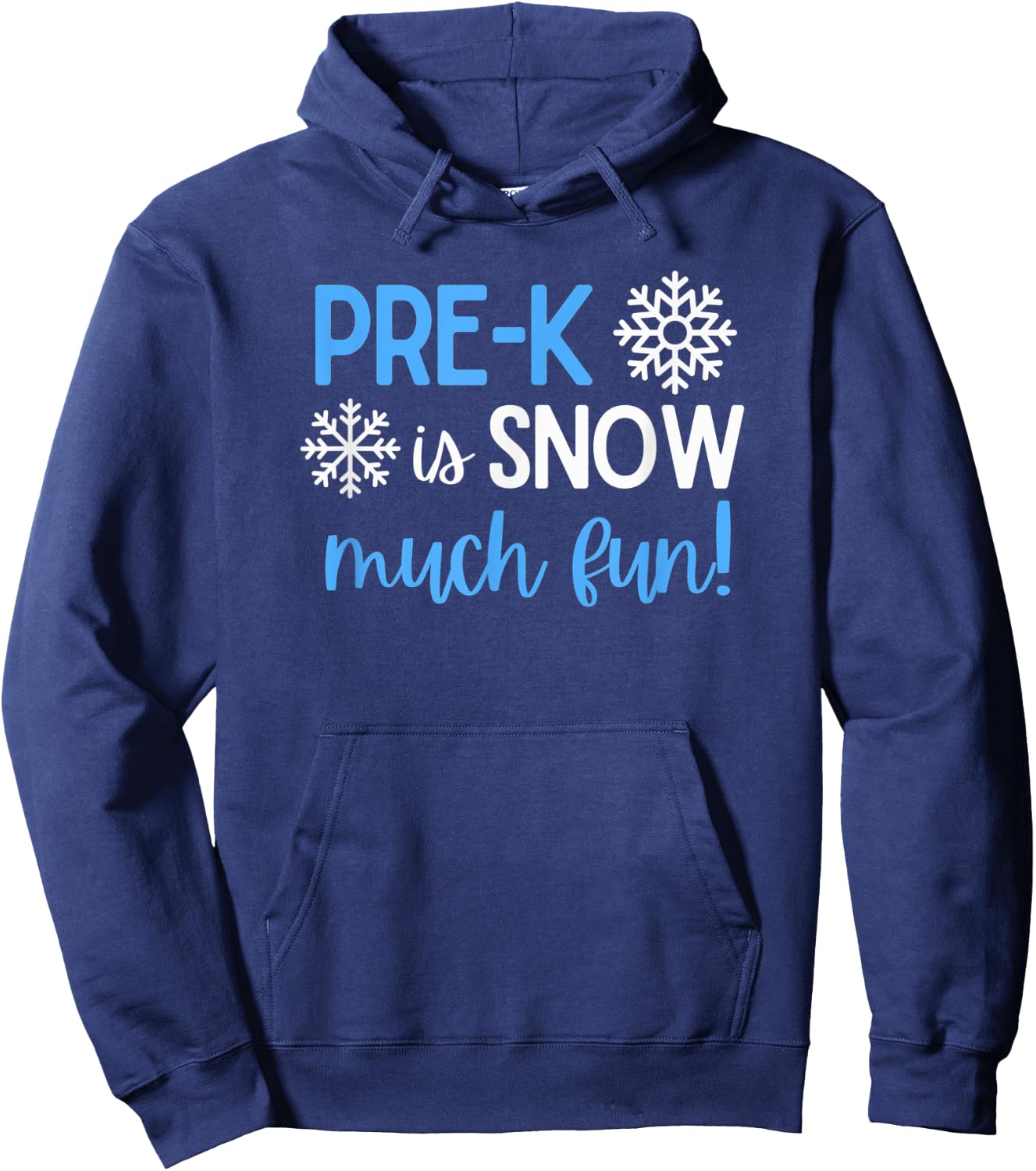 Pre-K Winter Christmas Snow Much Fun Hoodie - Hoodie | Navy