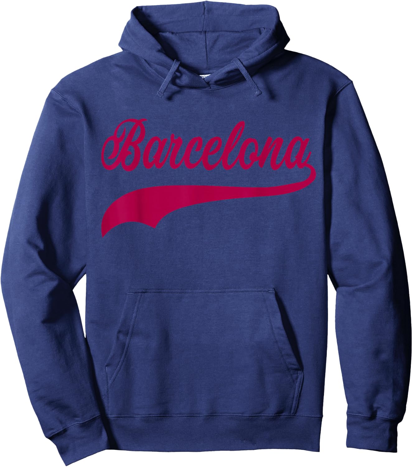 Barcelona Vintage Sports Style Hoodie - Hoodie | Navy
