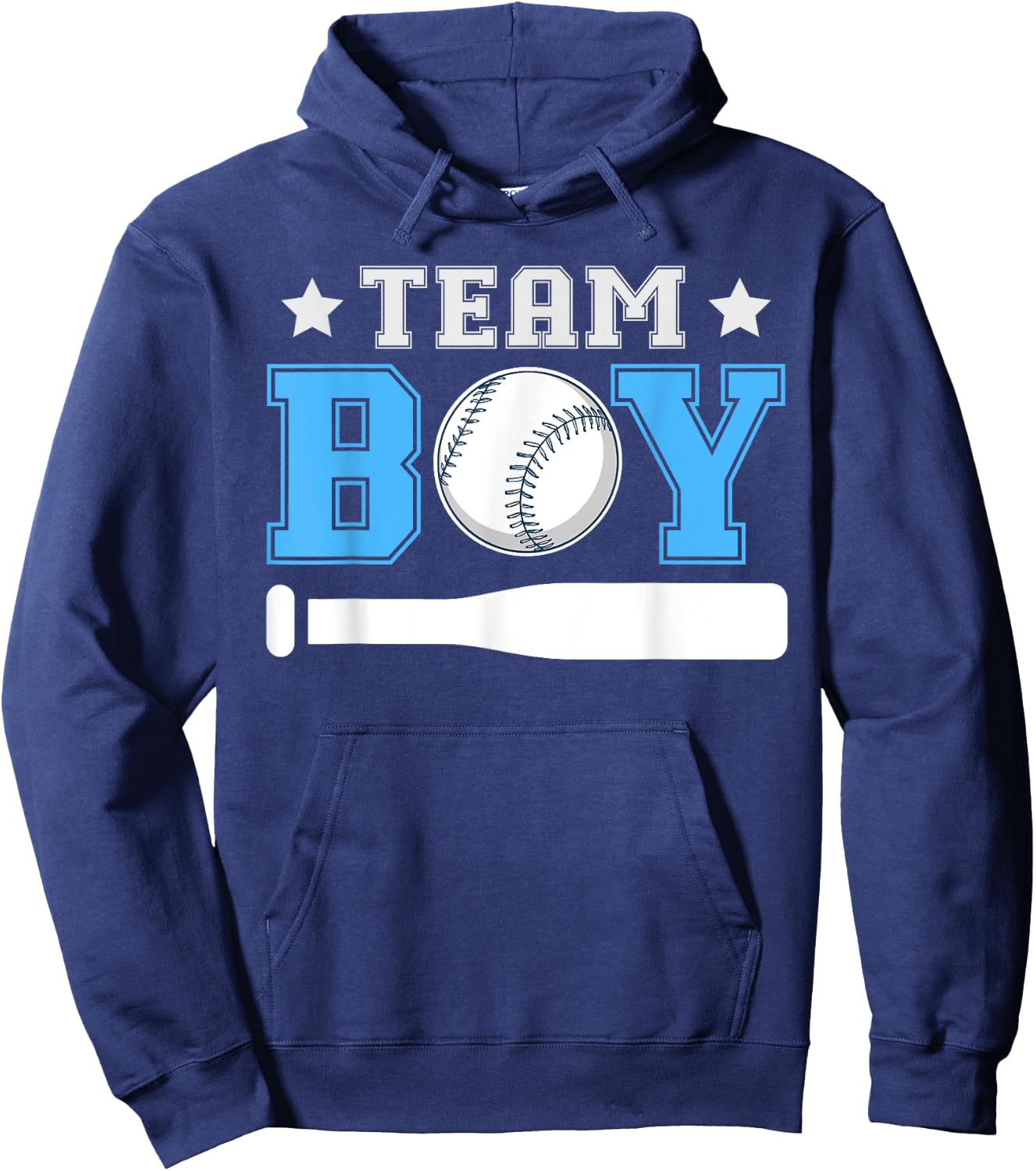 Team Boy Design for a Baseball Gender Reveal Hoodie - Hoodie | Navy