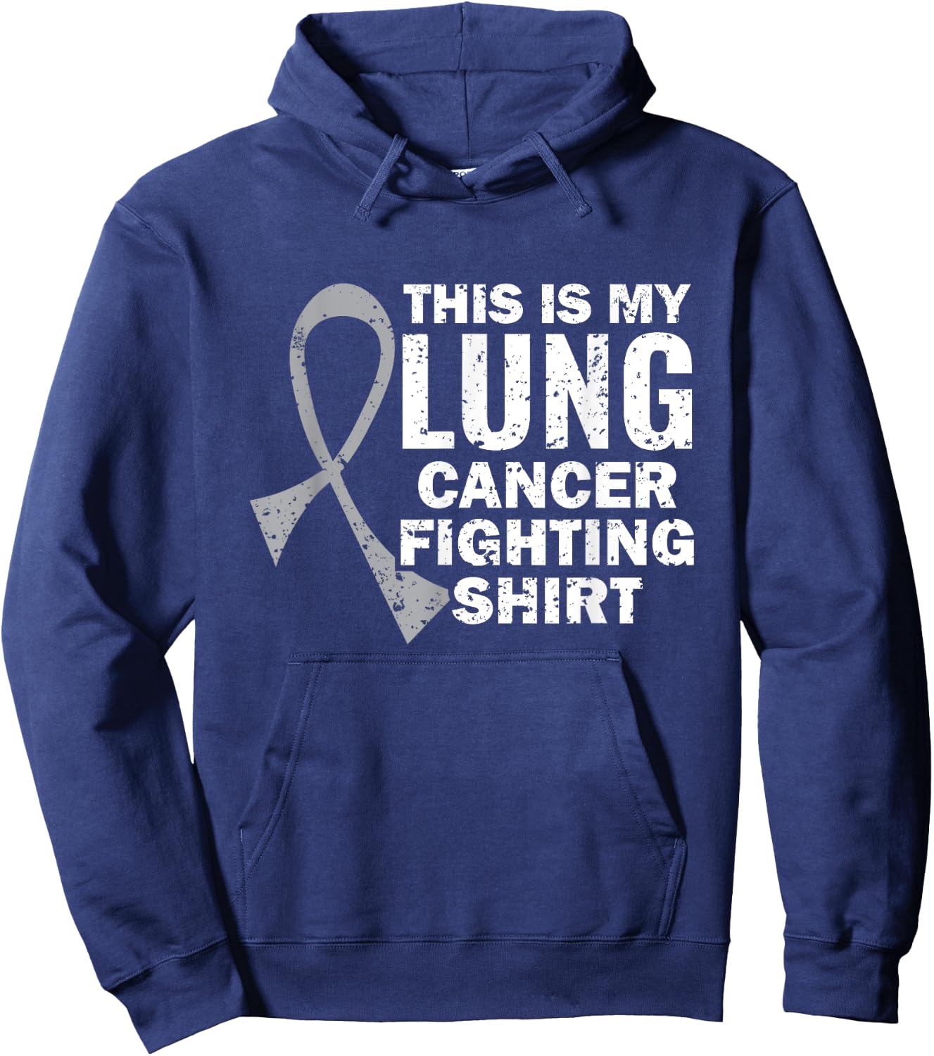 This Is My Lung Cancer Fighting Shirt Hoodie - Hoodie | Navy
