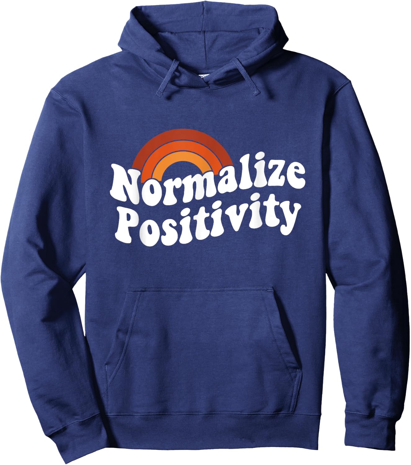 Normalize Positivity Hoodie - Hoodie | Navy