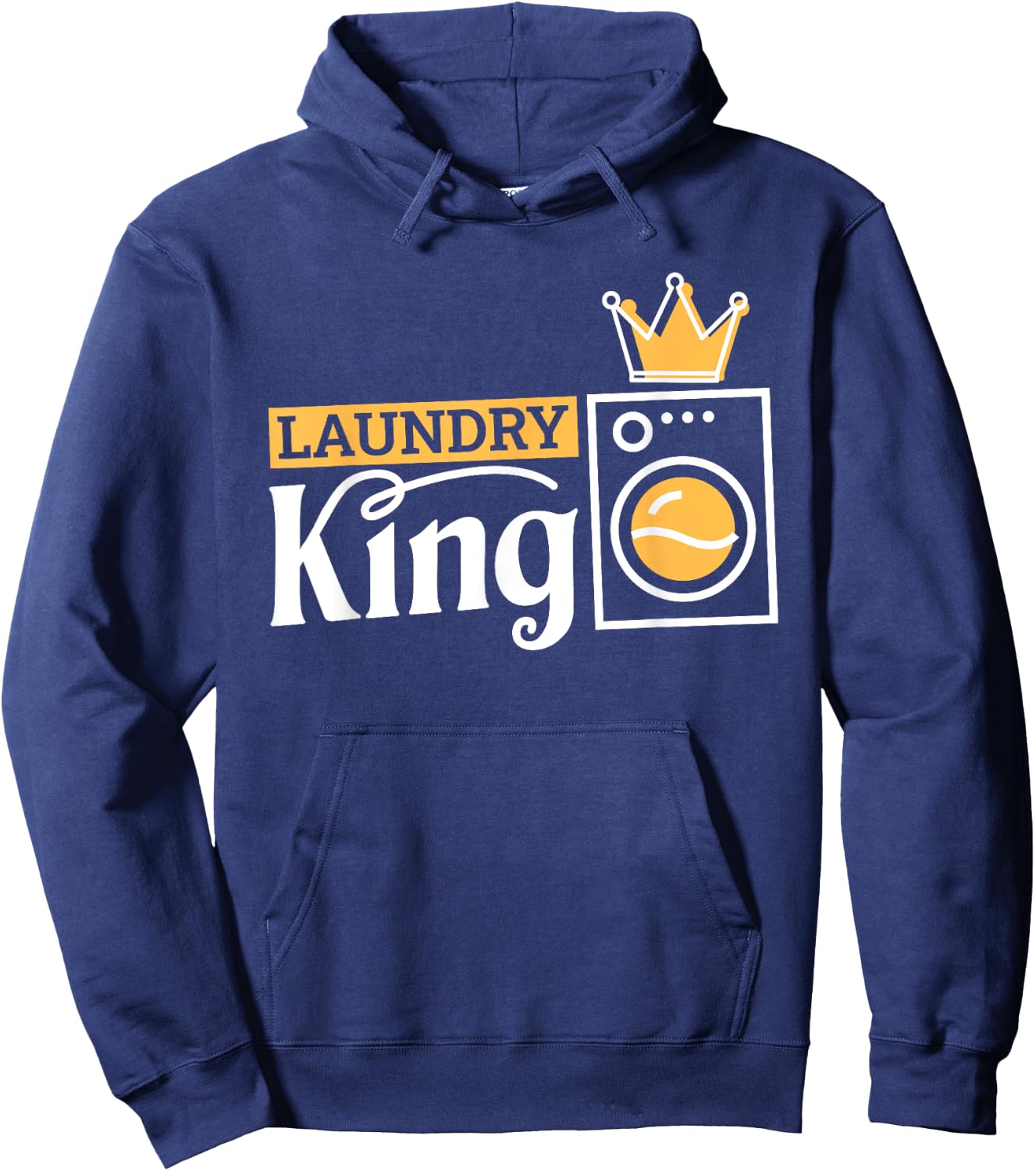 Laundry King, Laundry Attendant Hoodie - Hoodie | Navy