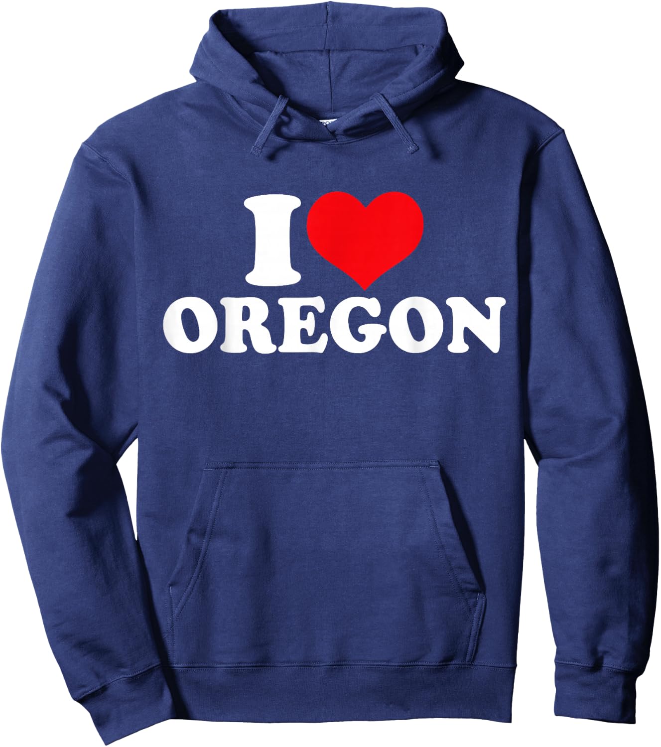 I Love Oregon, I Heart Oregon Hoodie - Hoodie | Navy