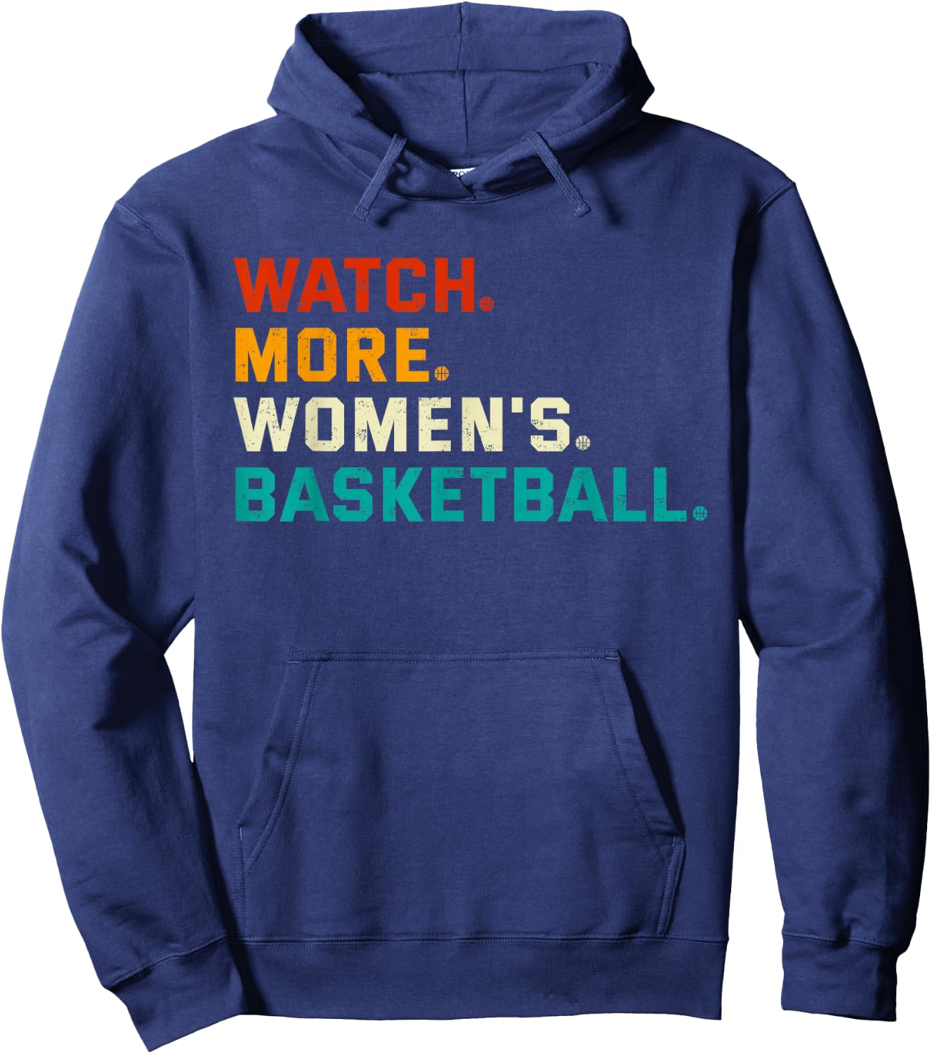 Watch More Women's Basketball Vintage Hoodie - Hoodie | Navy