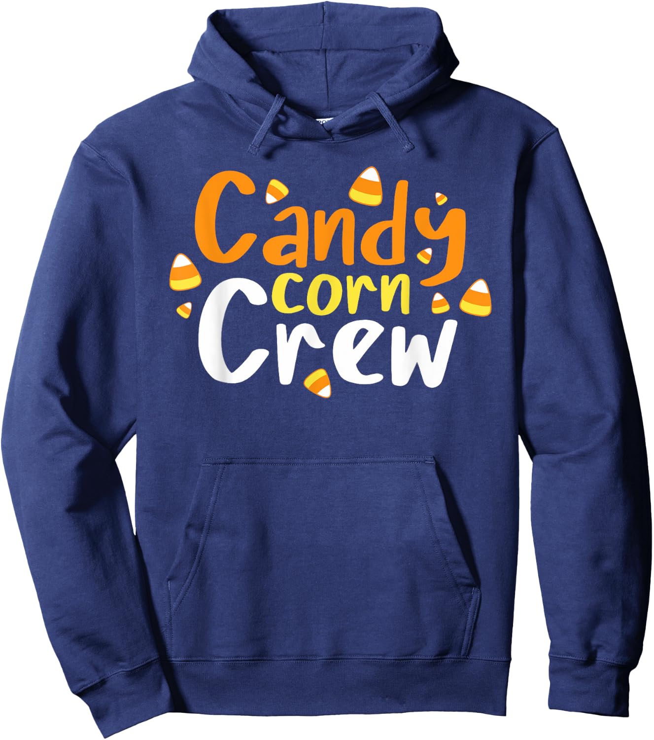 Candy Corn Crew Funny Halloween Hoodie - Hoodie | Navy