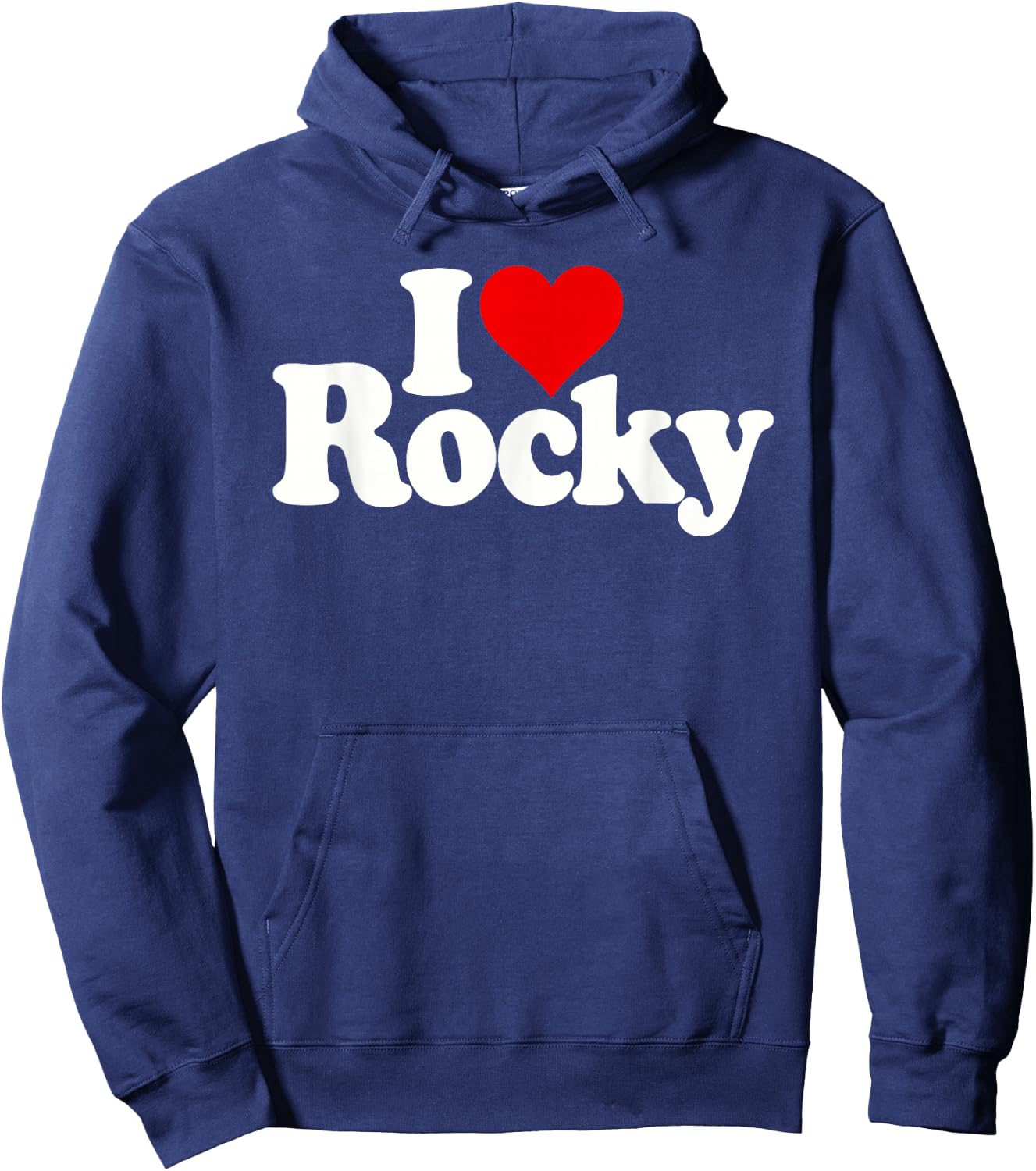 I Love Heart Rocky Hoodie - Hoodie | Navy
