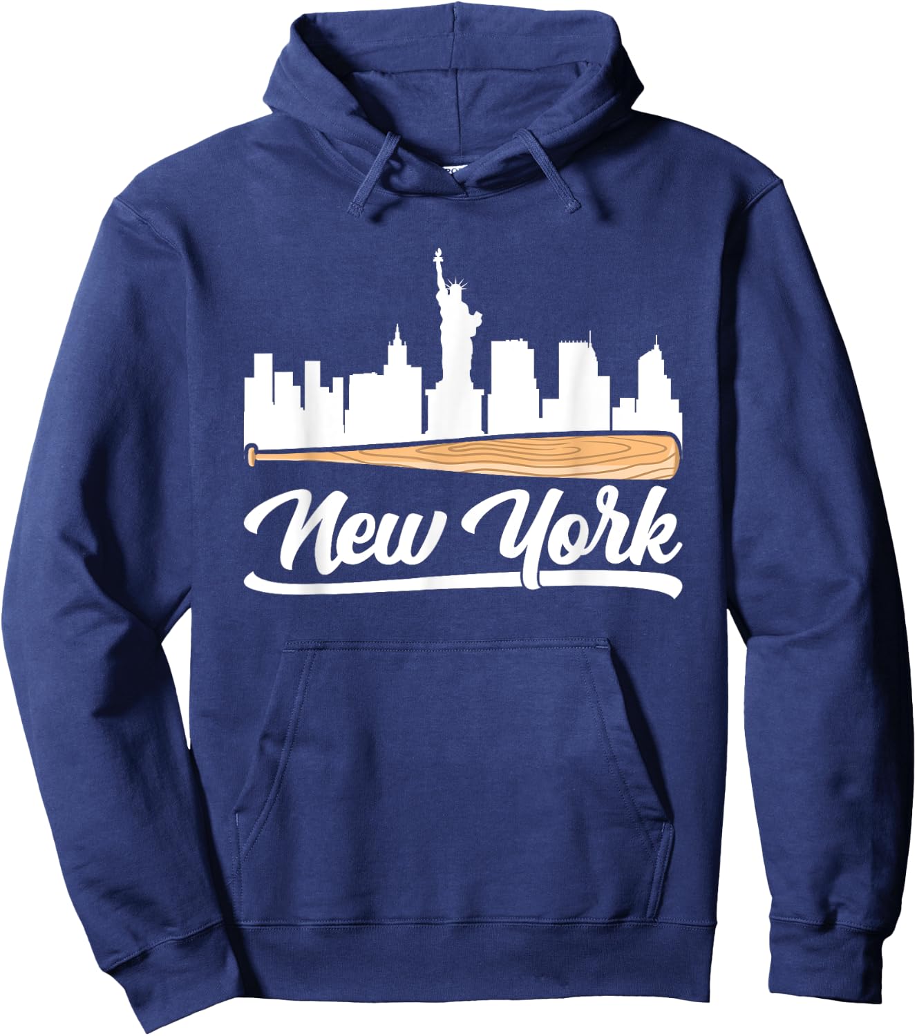 New York City Baseball Skyline Hoodie - Hoodie | Navy