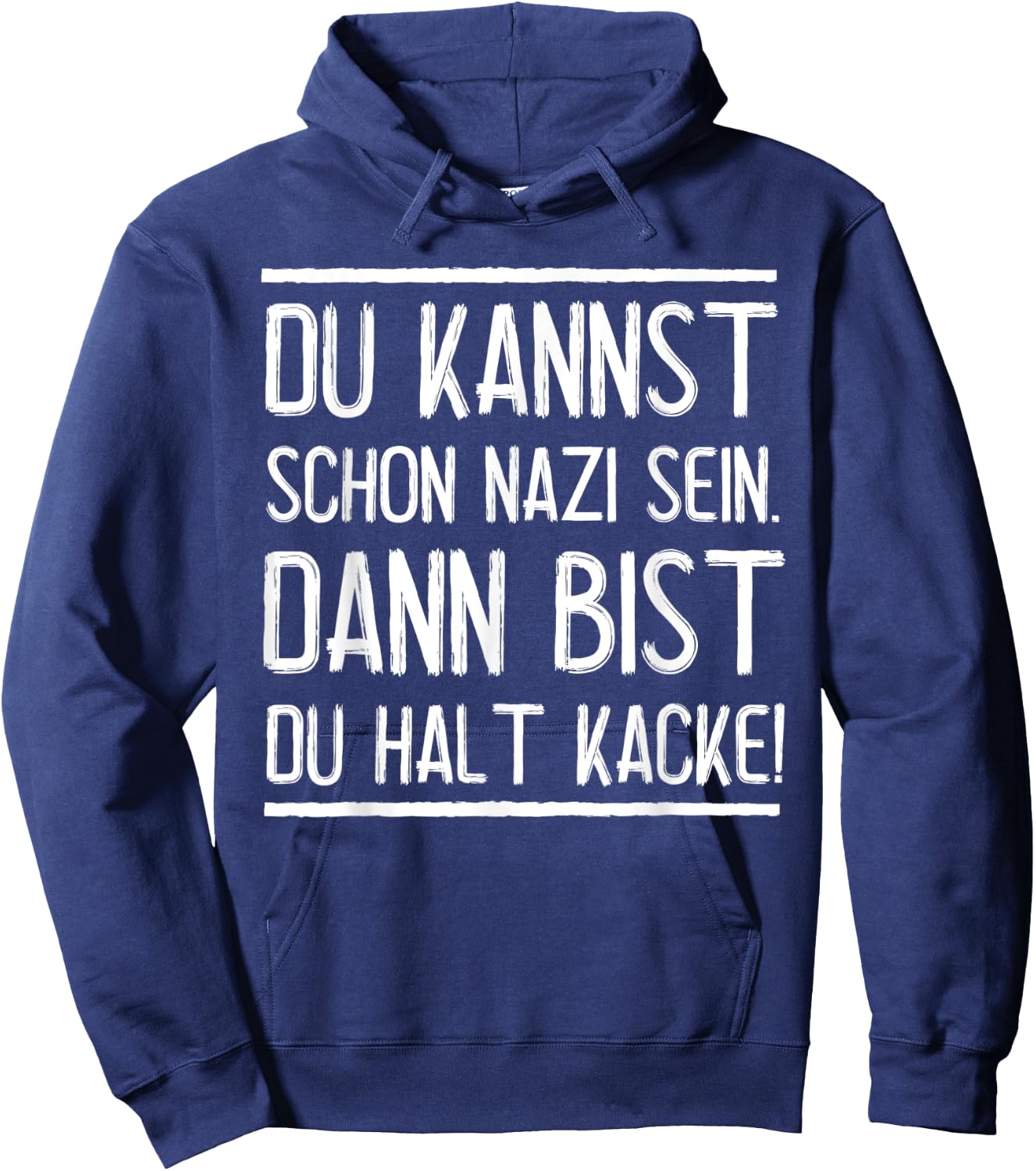 Anti-Nazis Funny Saying Punk Against Nazis Hoodie - Hoodie | Navy