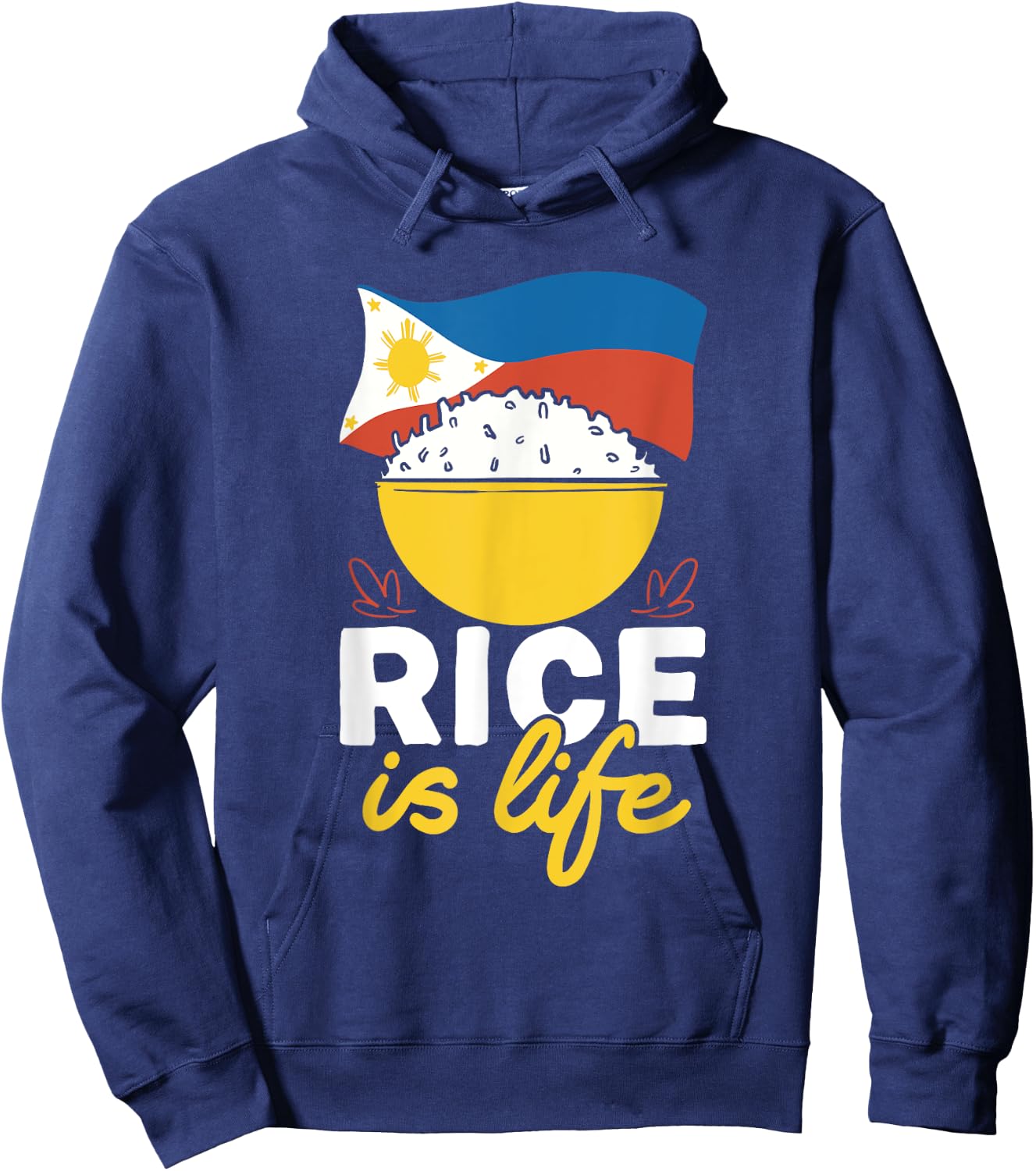 Philippines Filipino Rice Is Life Filipino Hoodie - Hoodie | Navy