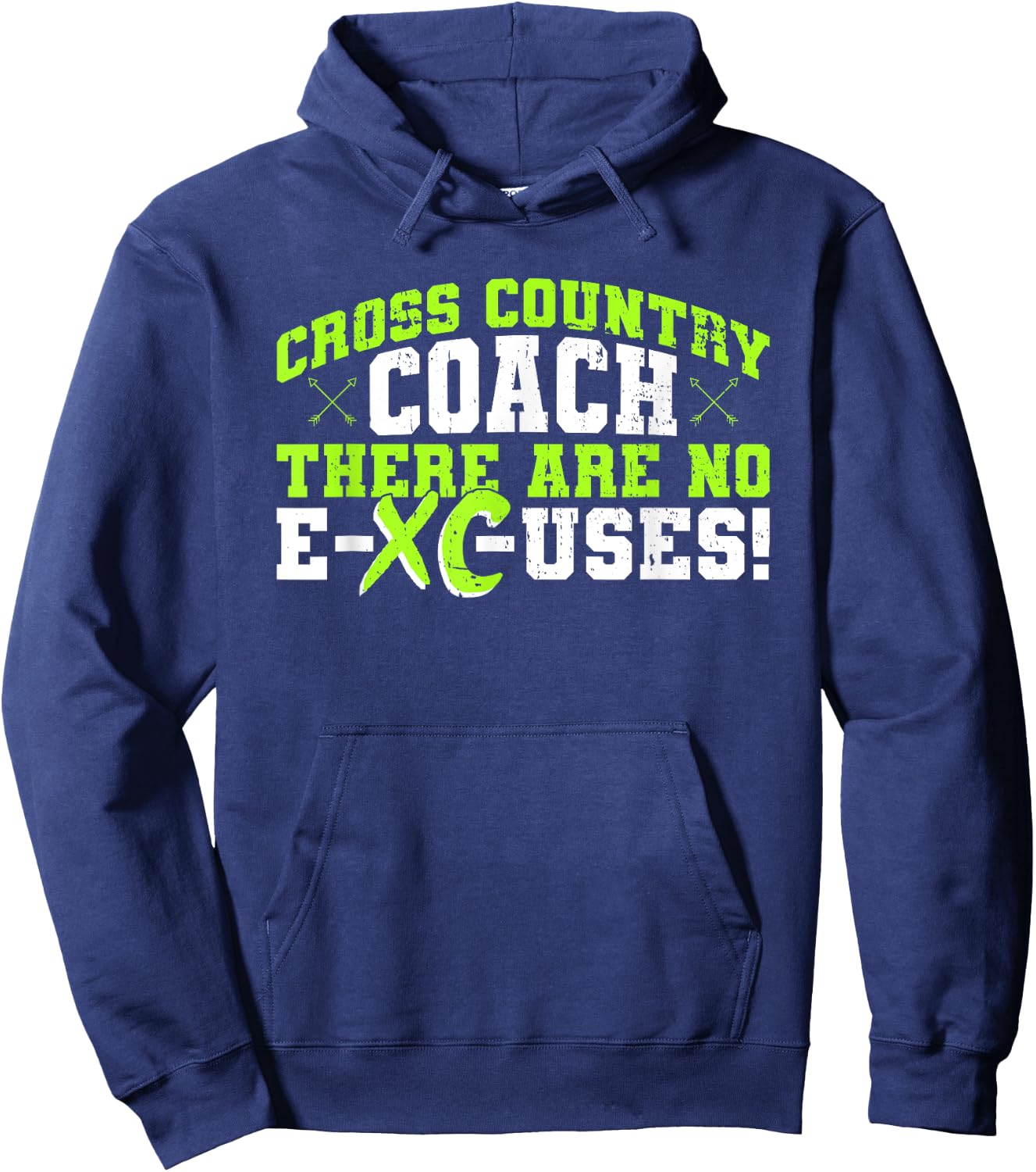 XC Coach Design For Cross Country Running Coach Hoodie - Hoodie | Navy
