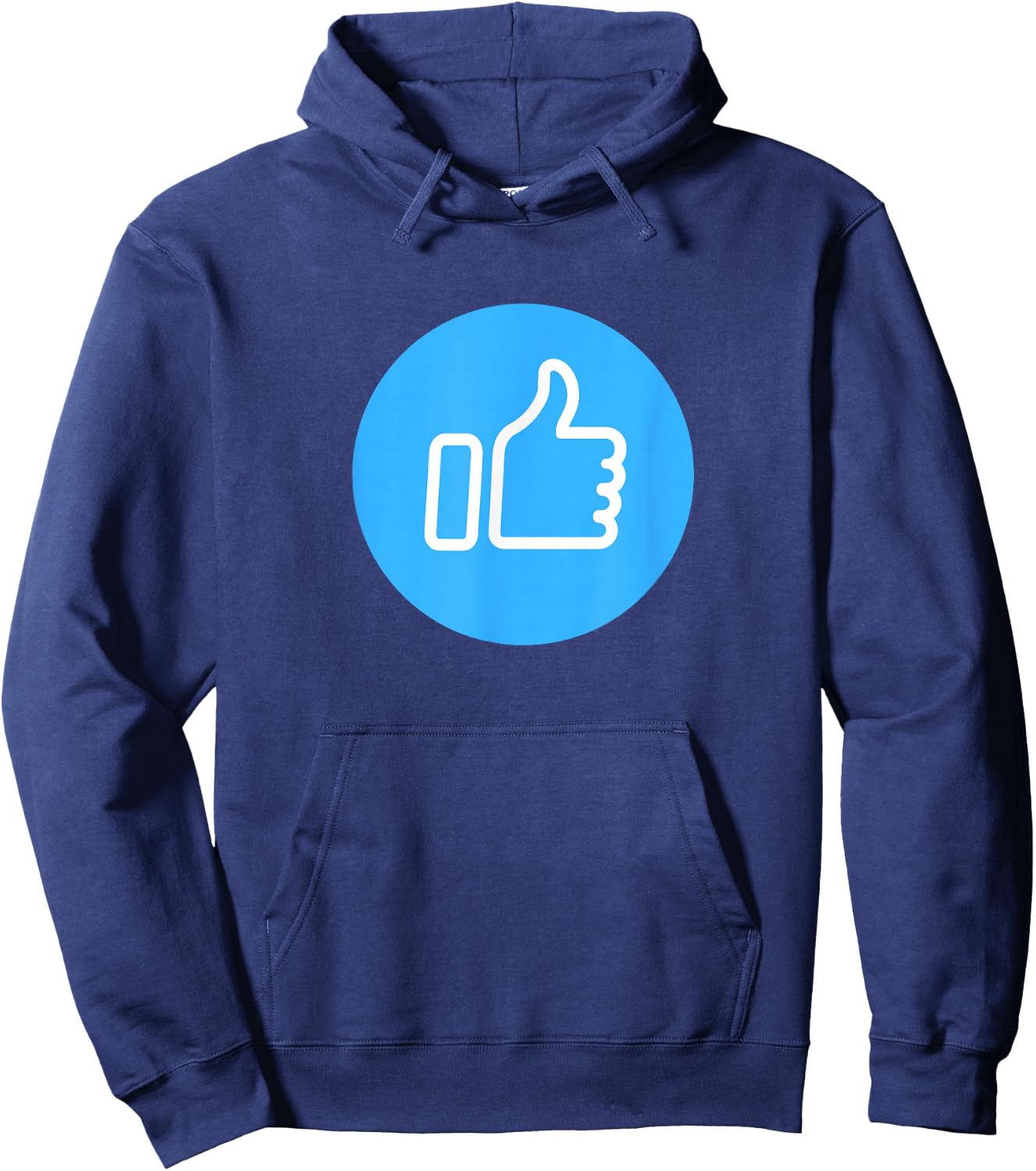 Thumbs Up Like Face Book Icon Hoodie - Hoodie | Navy