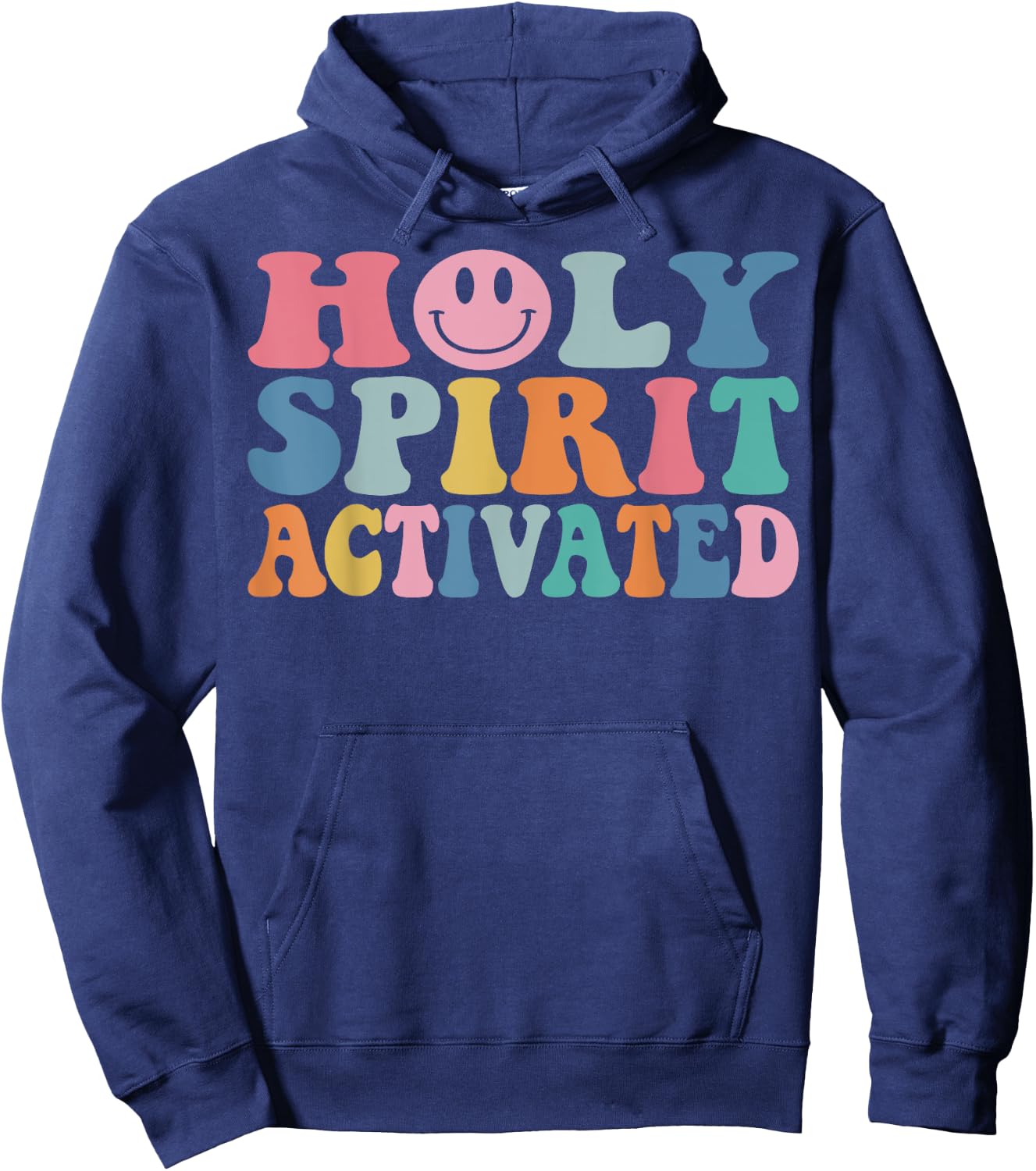 Holy Spirit Activated Funny Trendy Bible Verse Hoodie - Hoodie | Navy