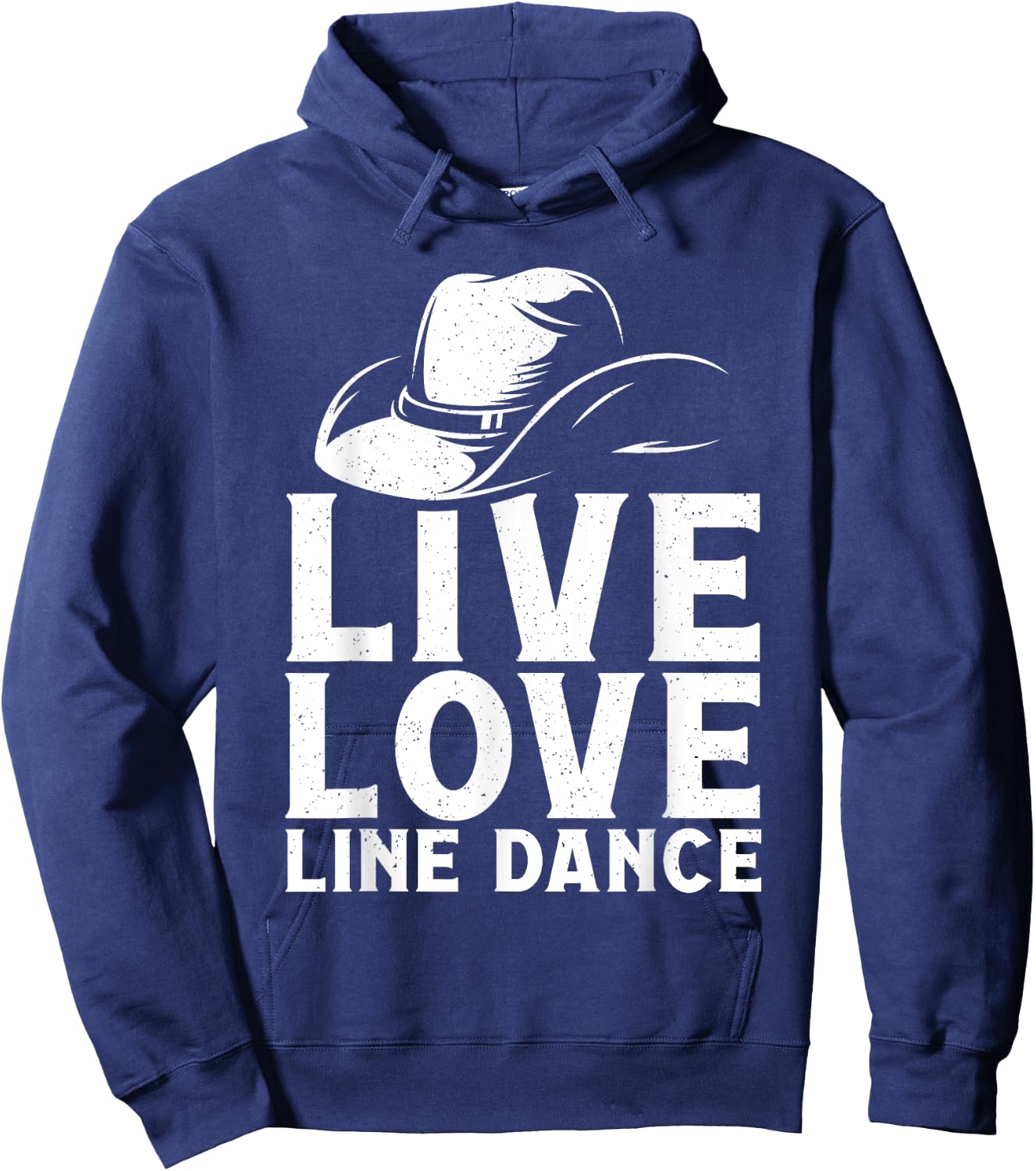 Line Dancing Art Men Western Line Dance Dancer Hoodie - Hoodie | Navy