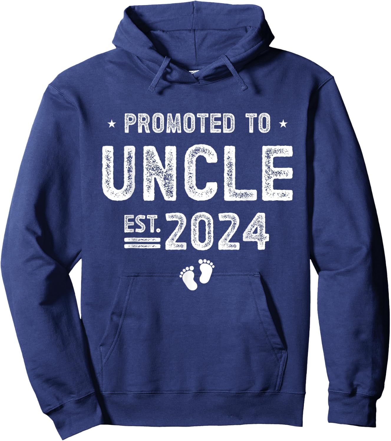 Promoted to Uncle 2024 Soon To Be Uncle Hoodie - Hoodie | Navy