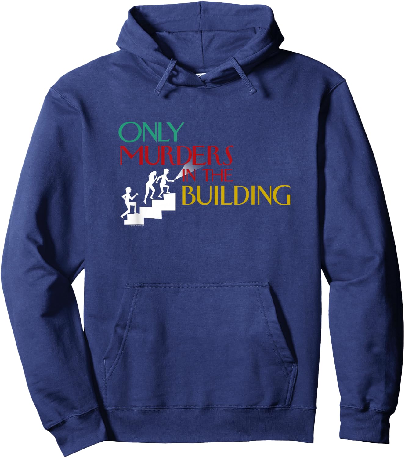 Only Murders in The Building Stairs Logo Hoodie - Hoodie | Navy