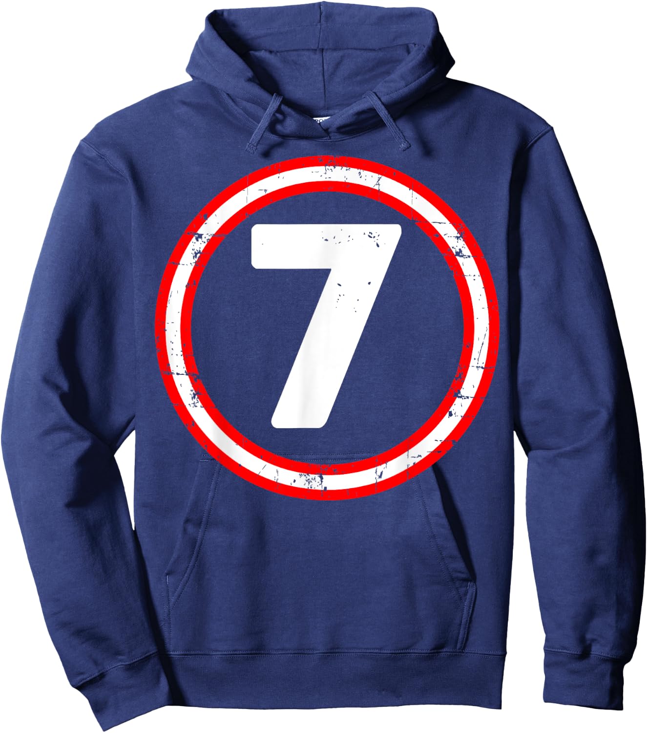 7th Birthday of Boy or Girl, 7 Years Old, Seven Hoodie - Hoodie | Navy