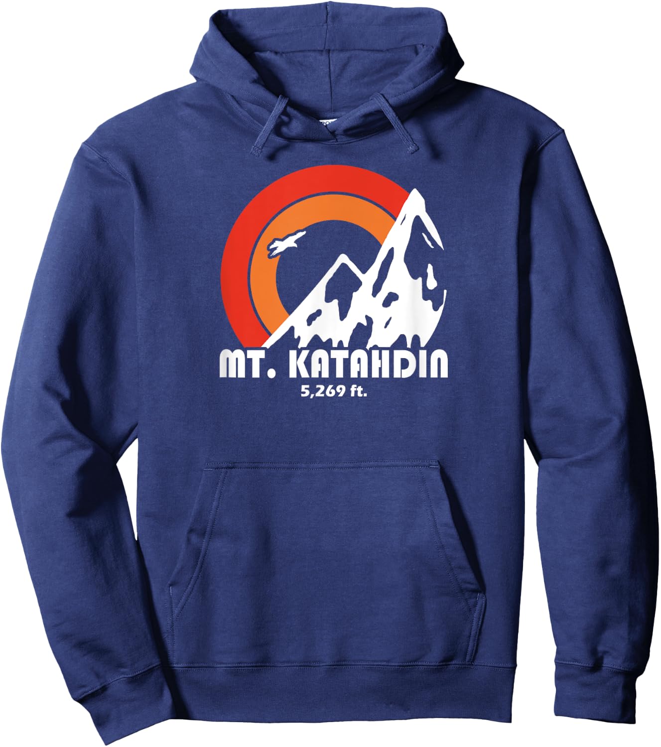Mt. Katahdin Maine Hoodie - Hoodie | Navy