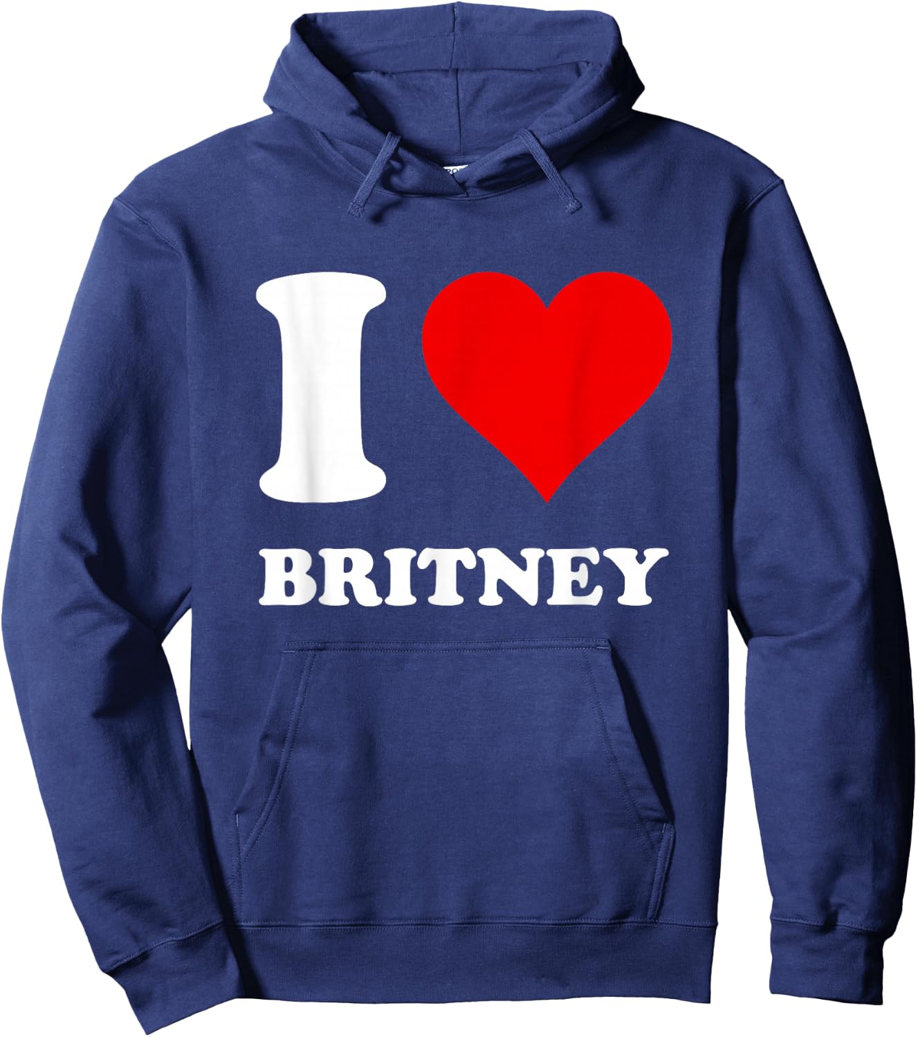 Red Heart I Love Britney Hoodie - Hoodie | Navy